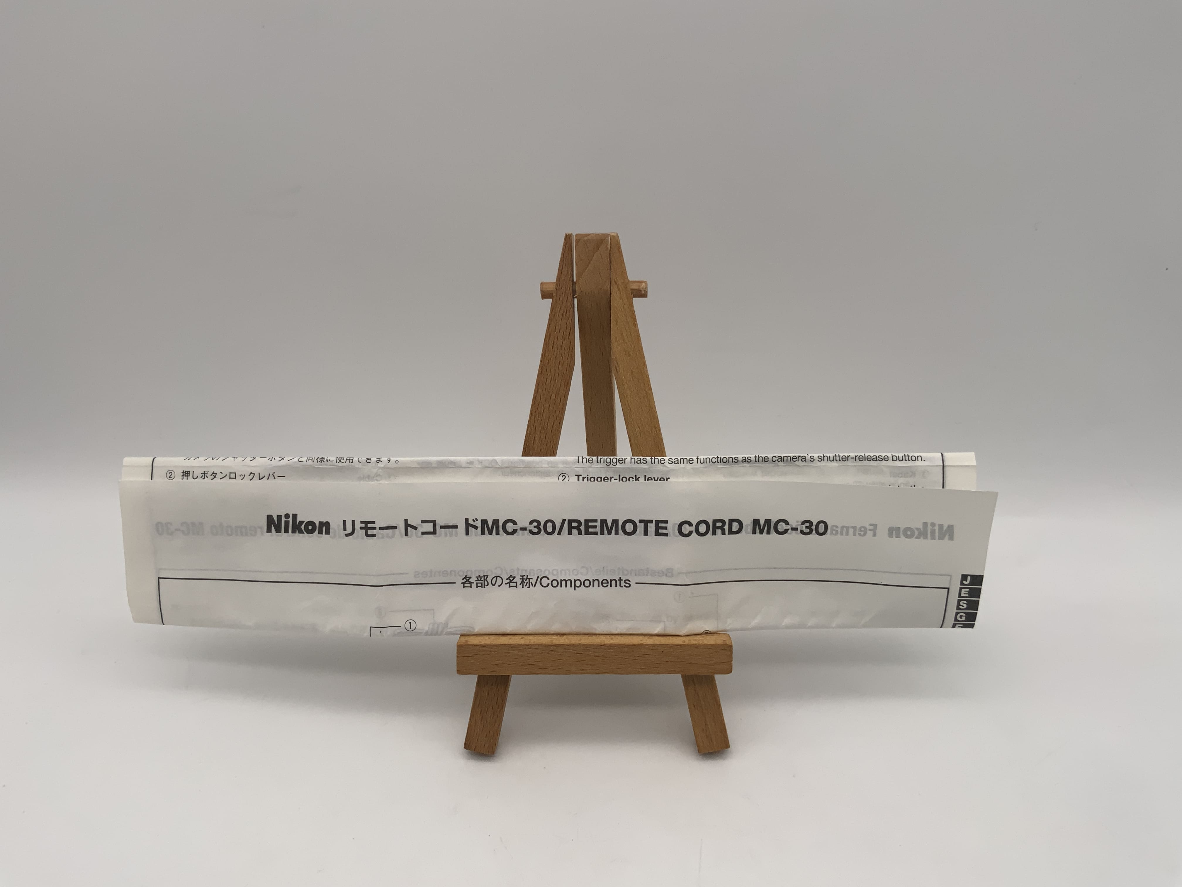 Nikon MC-30 Remote Cord Remote Shutter Release User Manual (German)