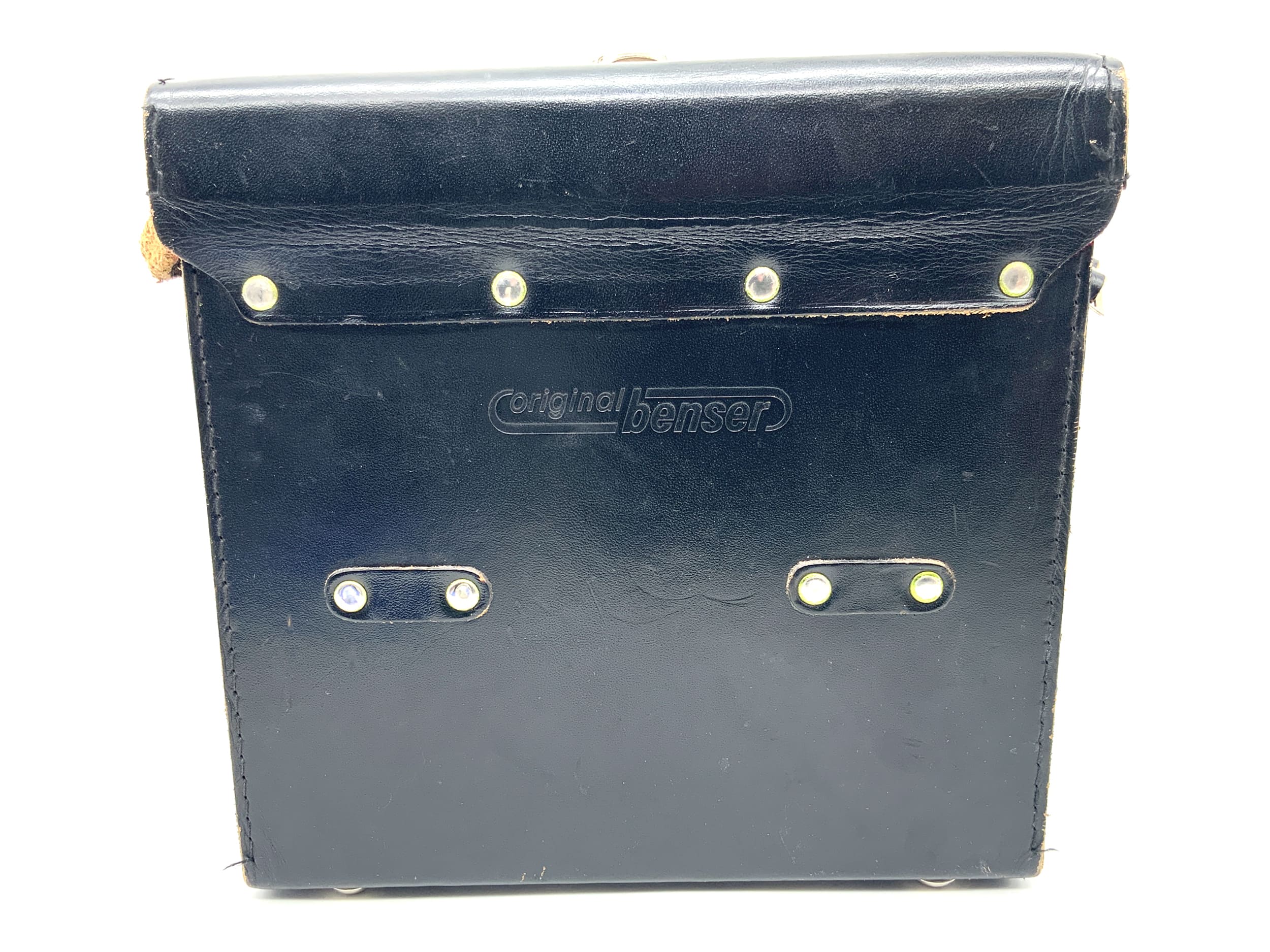 Original Benser bag, black, approx. 22x23x8cm, leather bag, camera bag.
