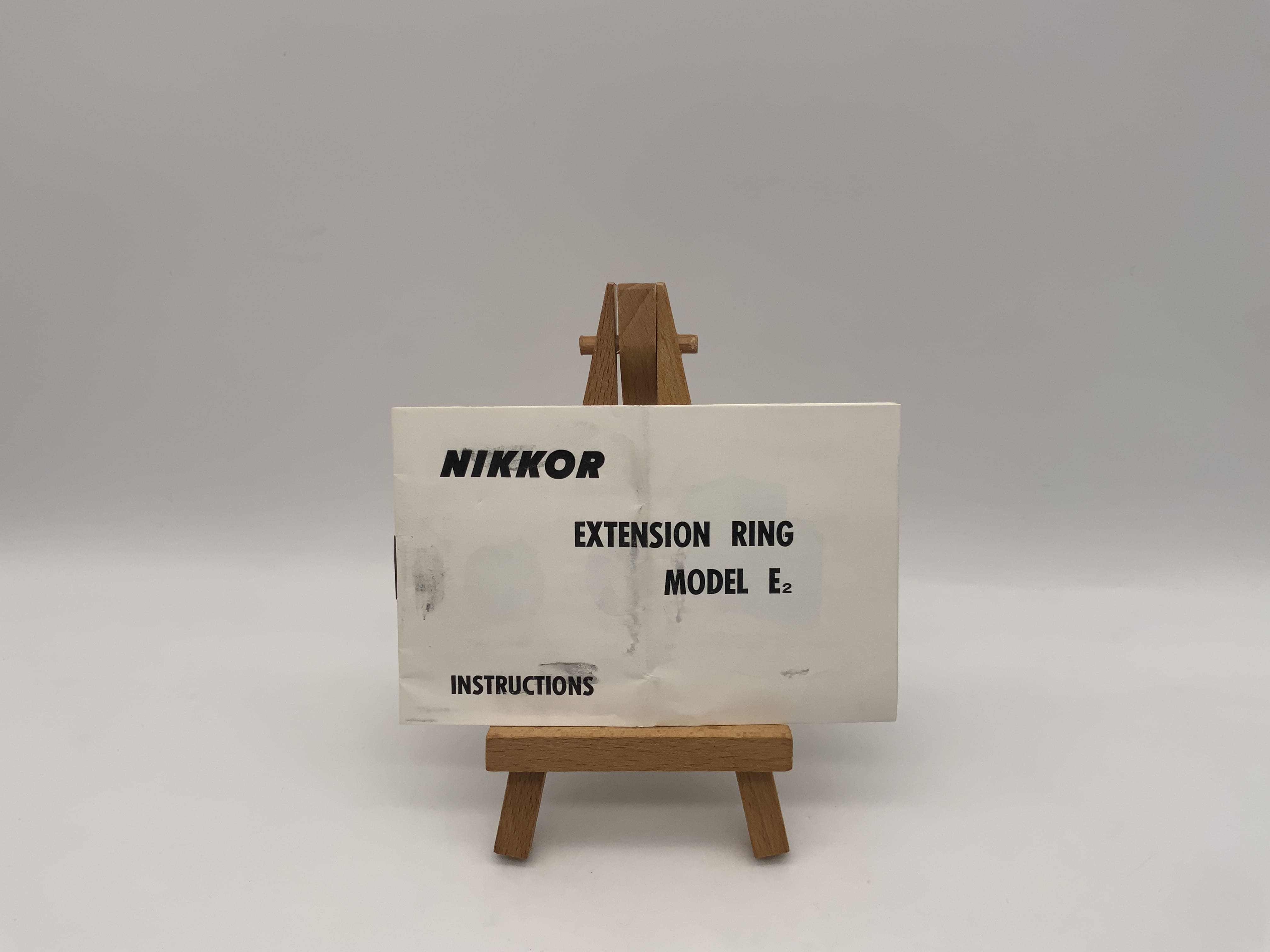 Nikon Extension Ring Model E2 instruction manual (English)