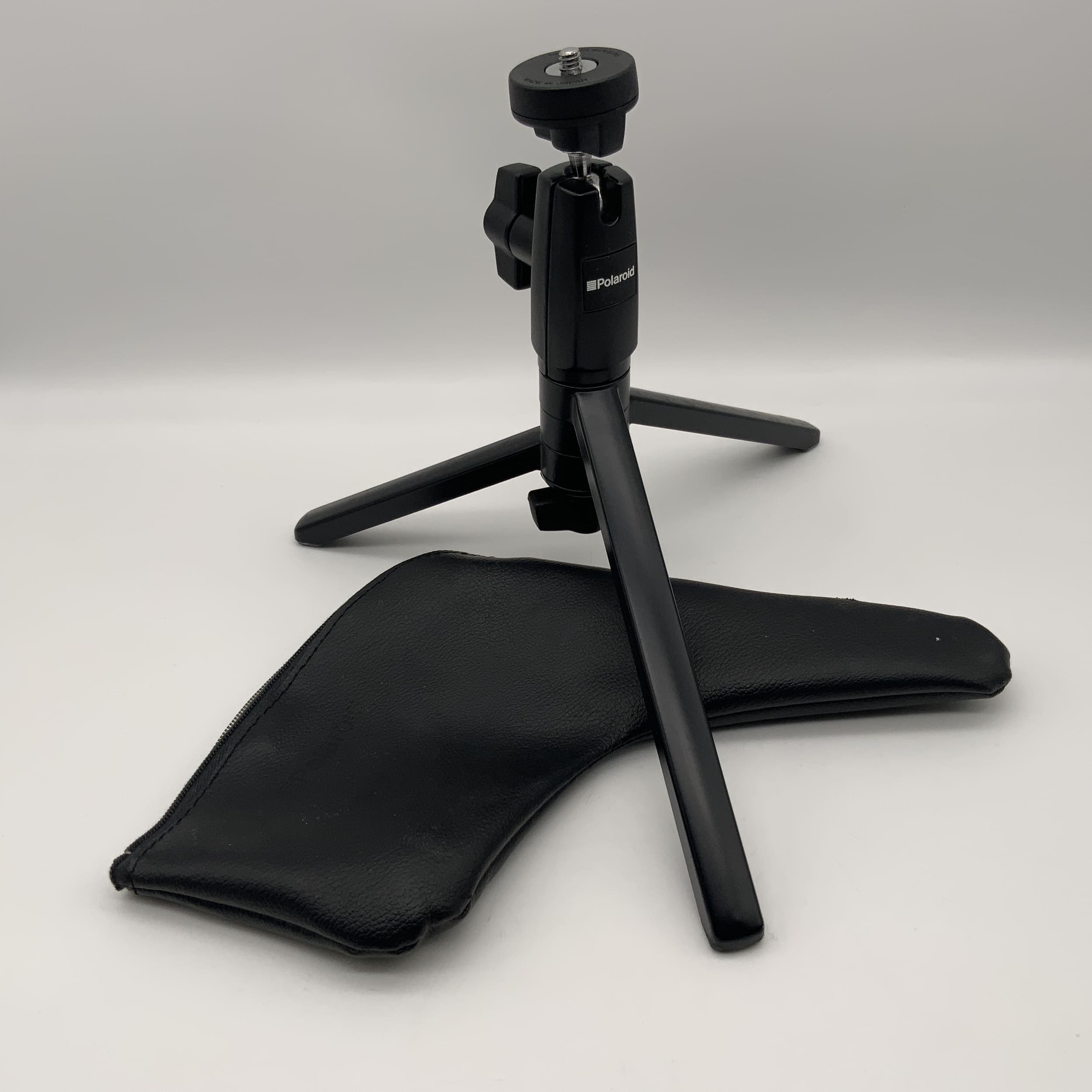 Polaroid black table tripod for SX-70 with ball head &amp; bag, pocket tripod
