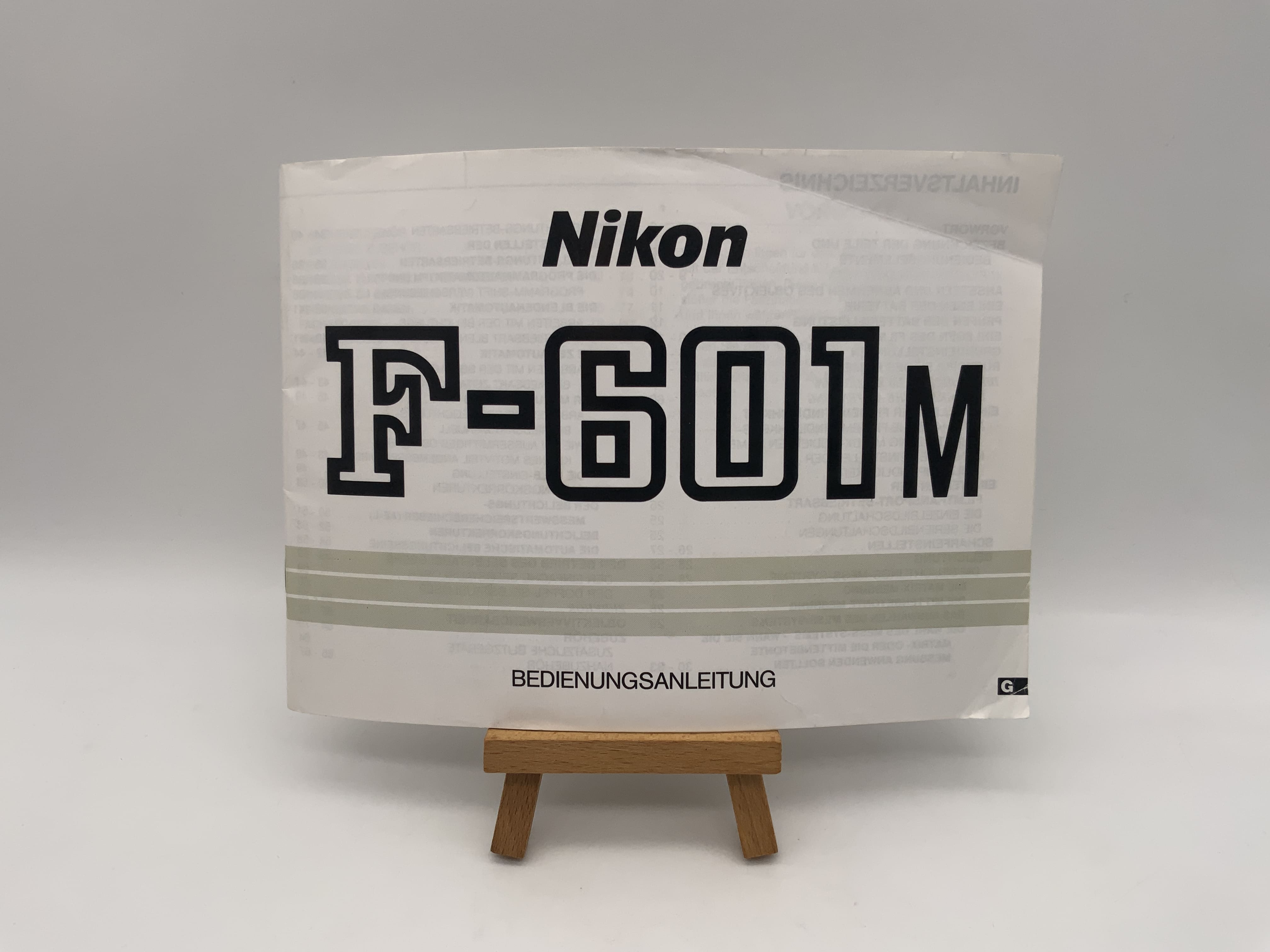 Nikon F-601M User Manual (German)