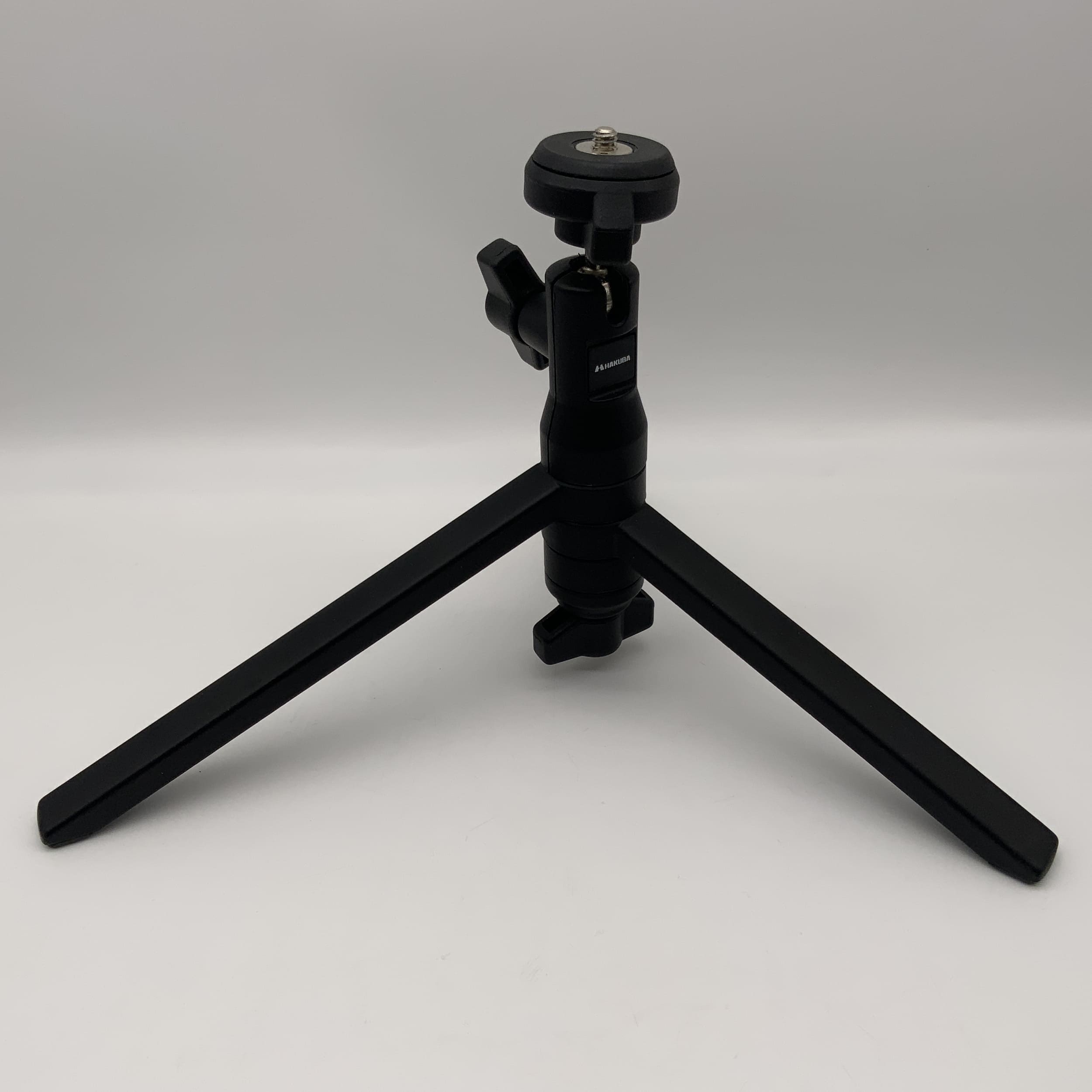Hakuba black table tripod for Polaroid SX-70 with ball head, pocket tripod