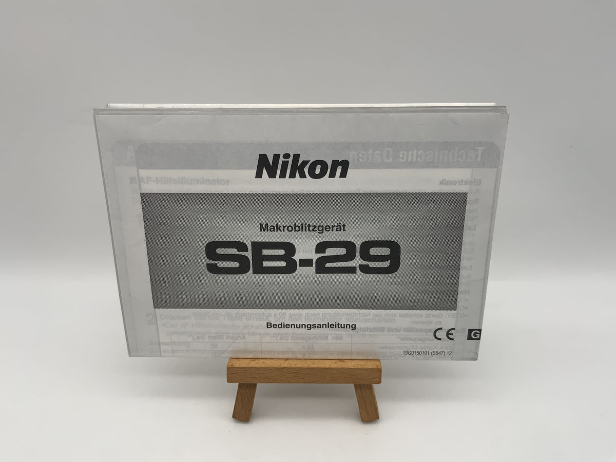 Nikon SB-29 User Manual (German)