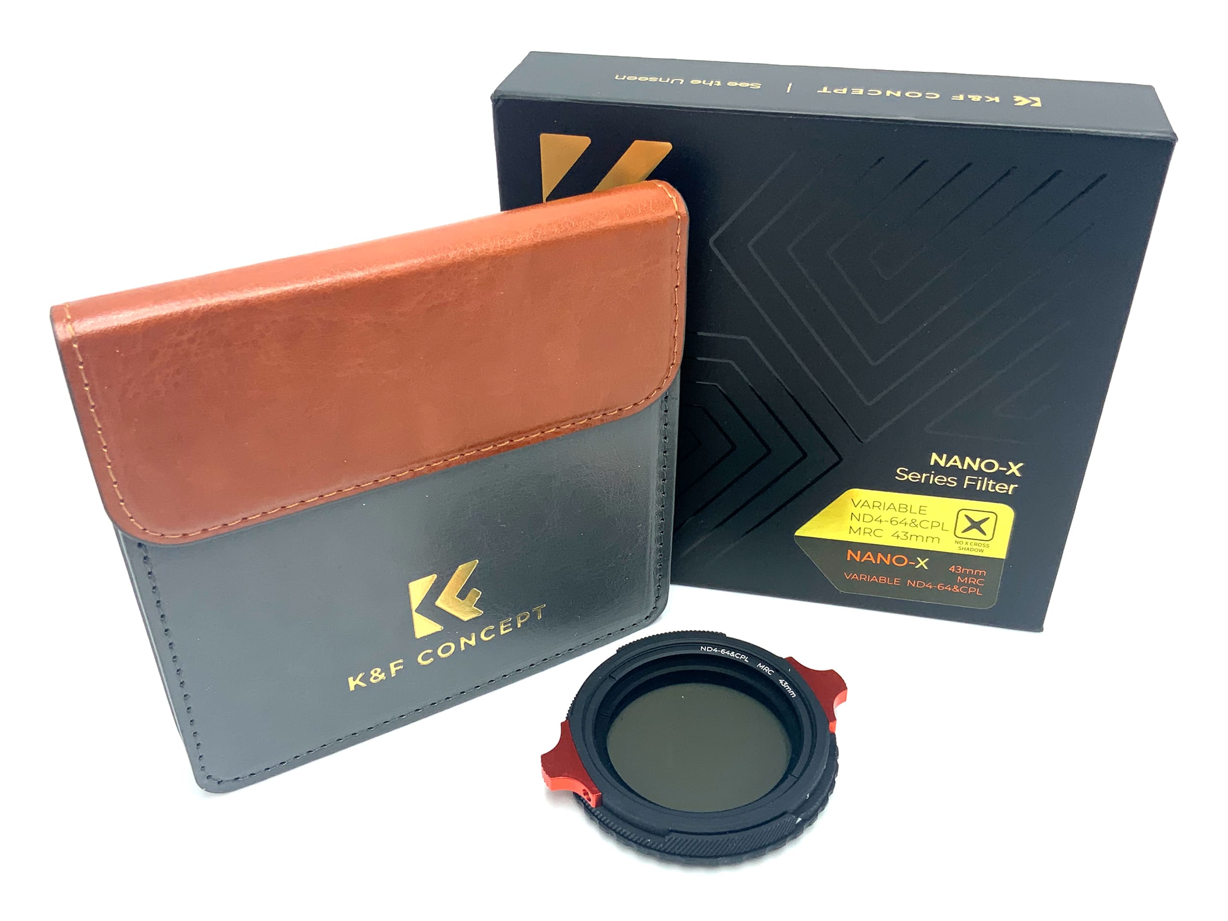 K&F Concept Effektfilter Nano-X Serie 2-in-1 Variable ND4-64&CPL MRC in OVP 43mm