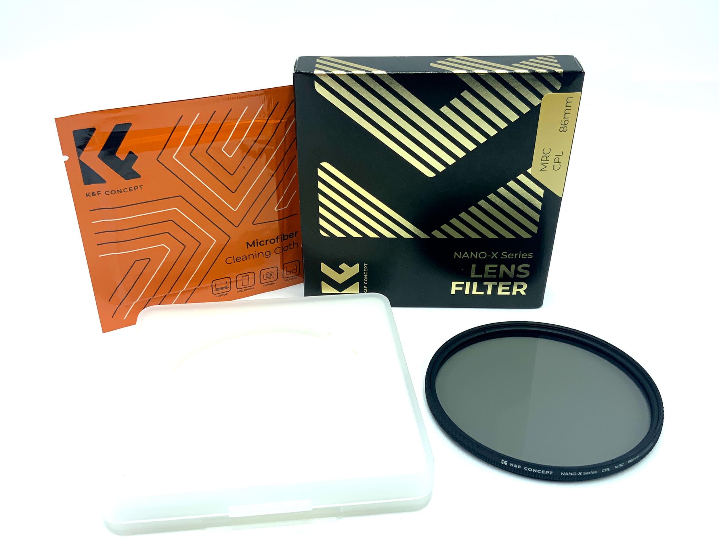K&F Concept Polfilter Nano-X Serie MRC CPL in OVP Filter 86mm Kreisförmig
