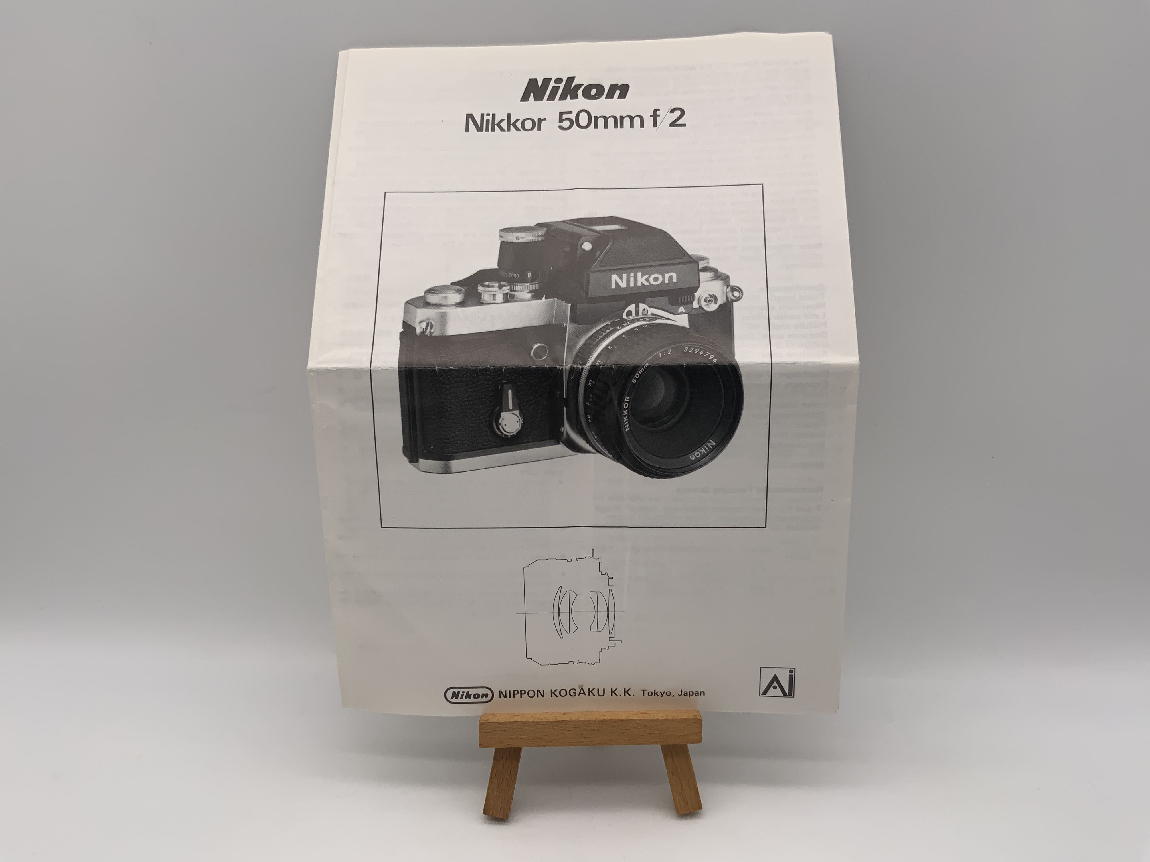 Nikon Nikkor 50mm f/2 User Manual (German)