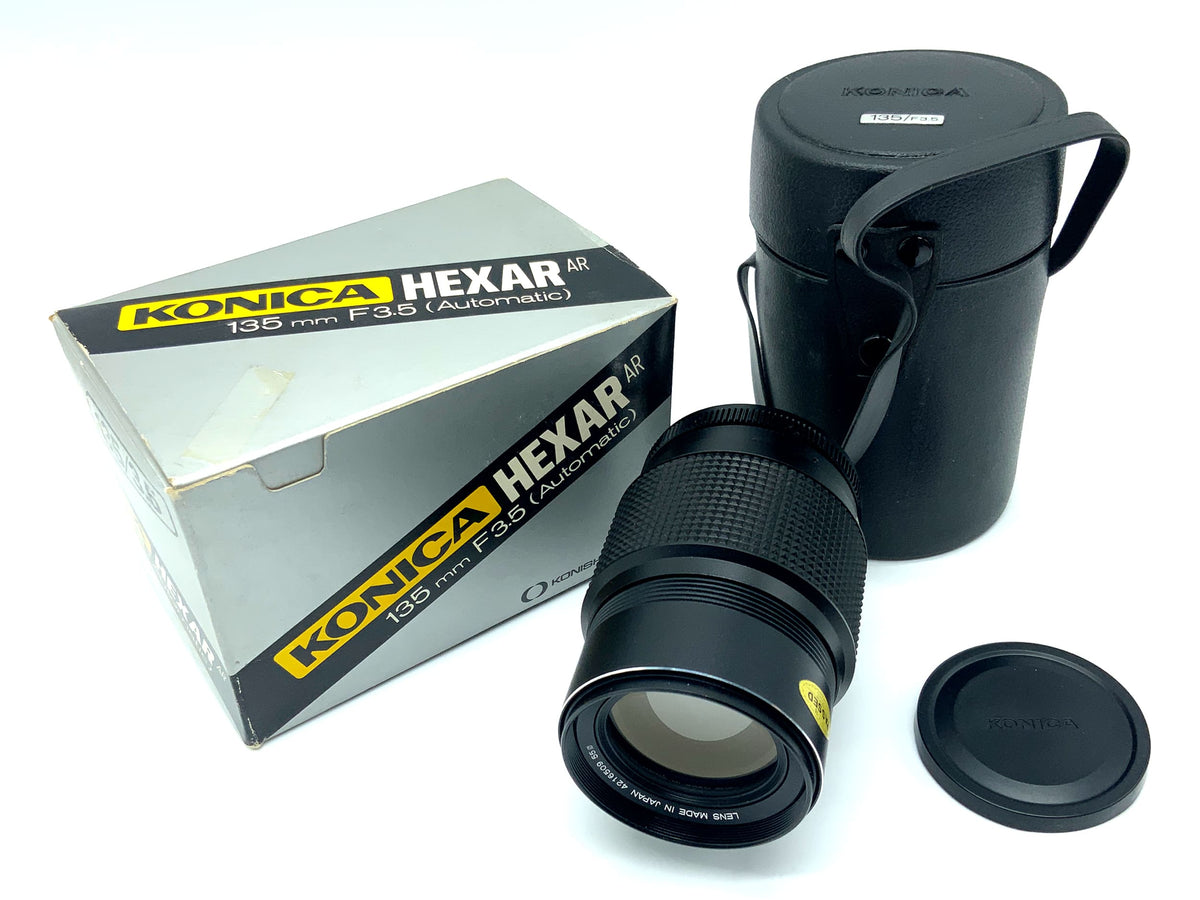 Konica Hexanon OVP 135mm 1:3.5 prime lens (Konica AR)