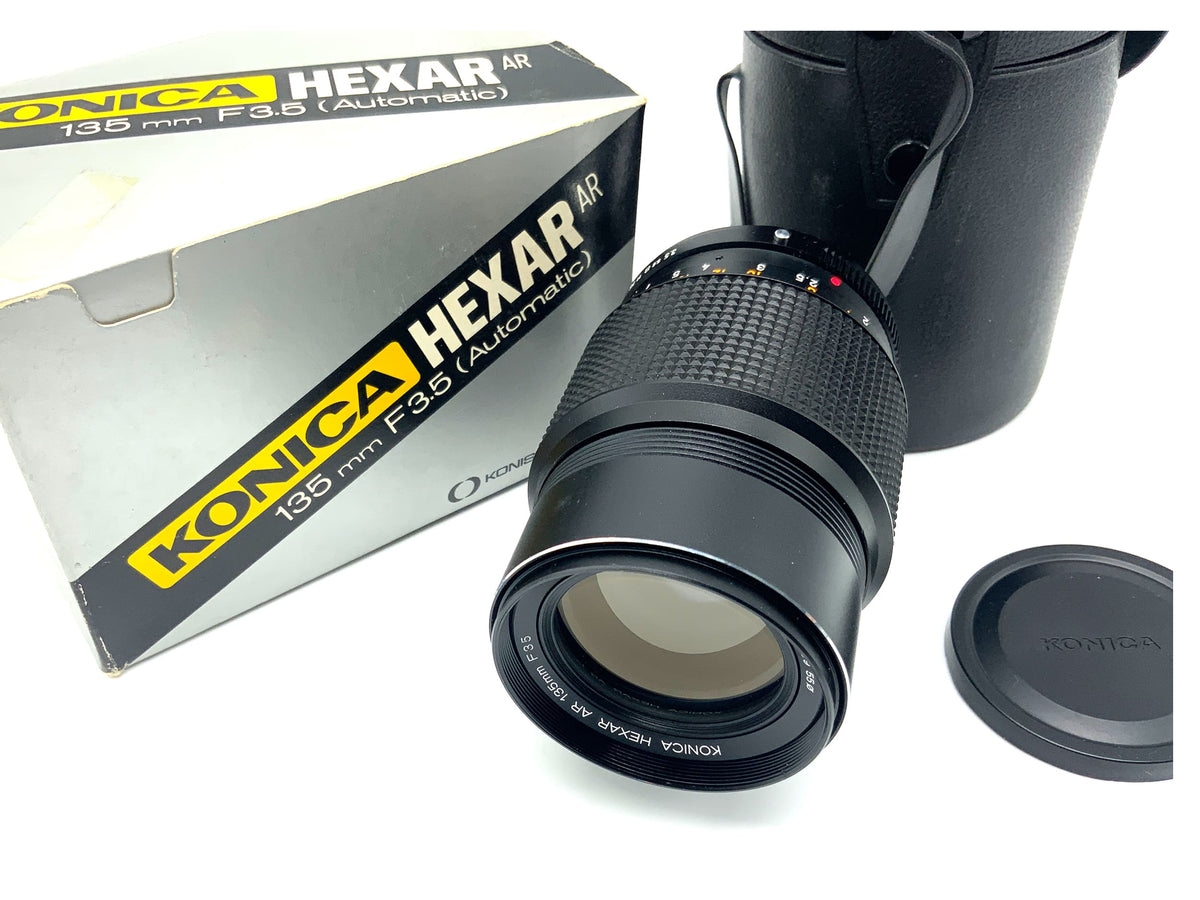 Konica Hexanon OVP 135mm 1:3.5 prime lens (Konica AR)