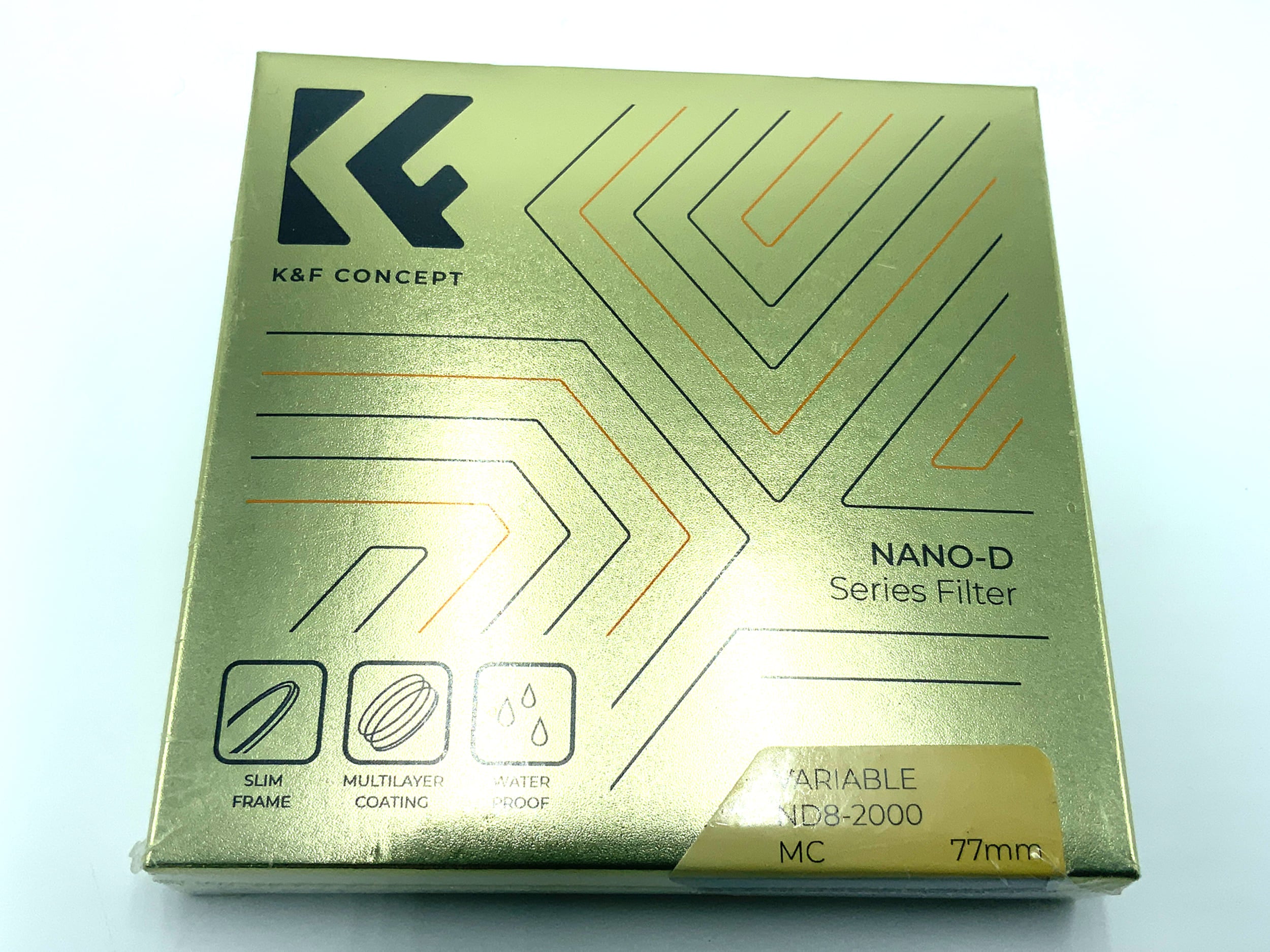 K&F Concept Graufilter Nano-D Variable ND8-2000 in OVP Filter 77mm Kreisförmig