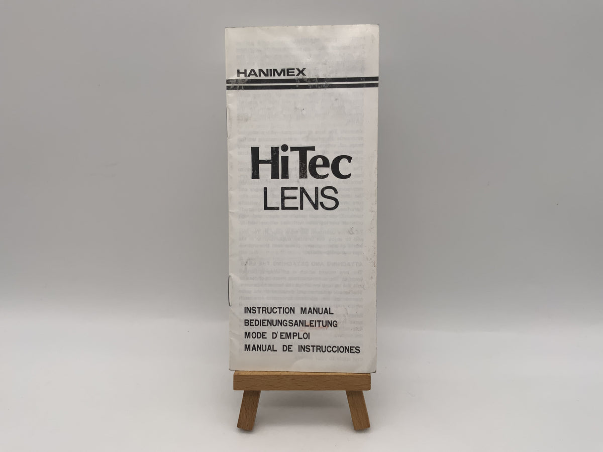Hanimex Hi Tec Lens User Manual (German)