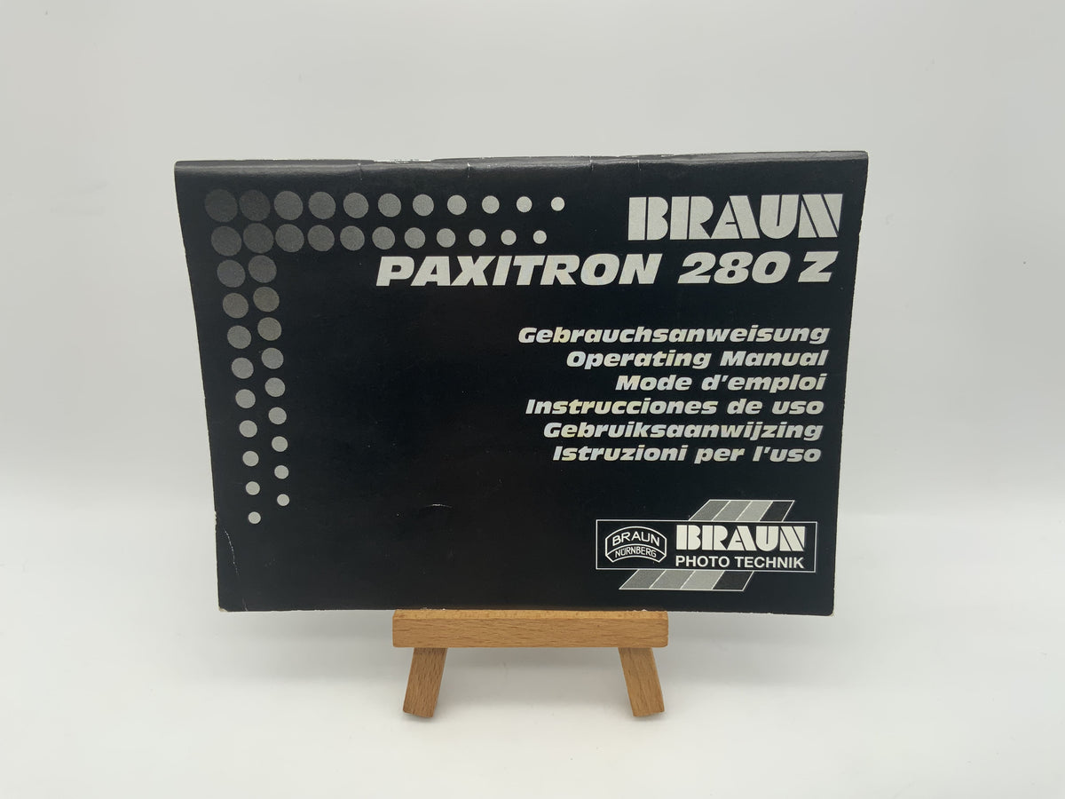 Braun Paxitron 280Z User Manual Operating Instructions German