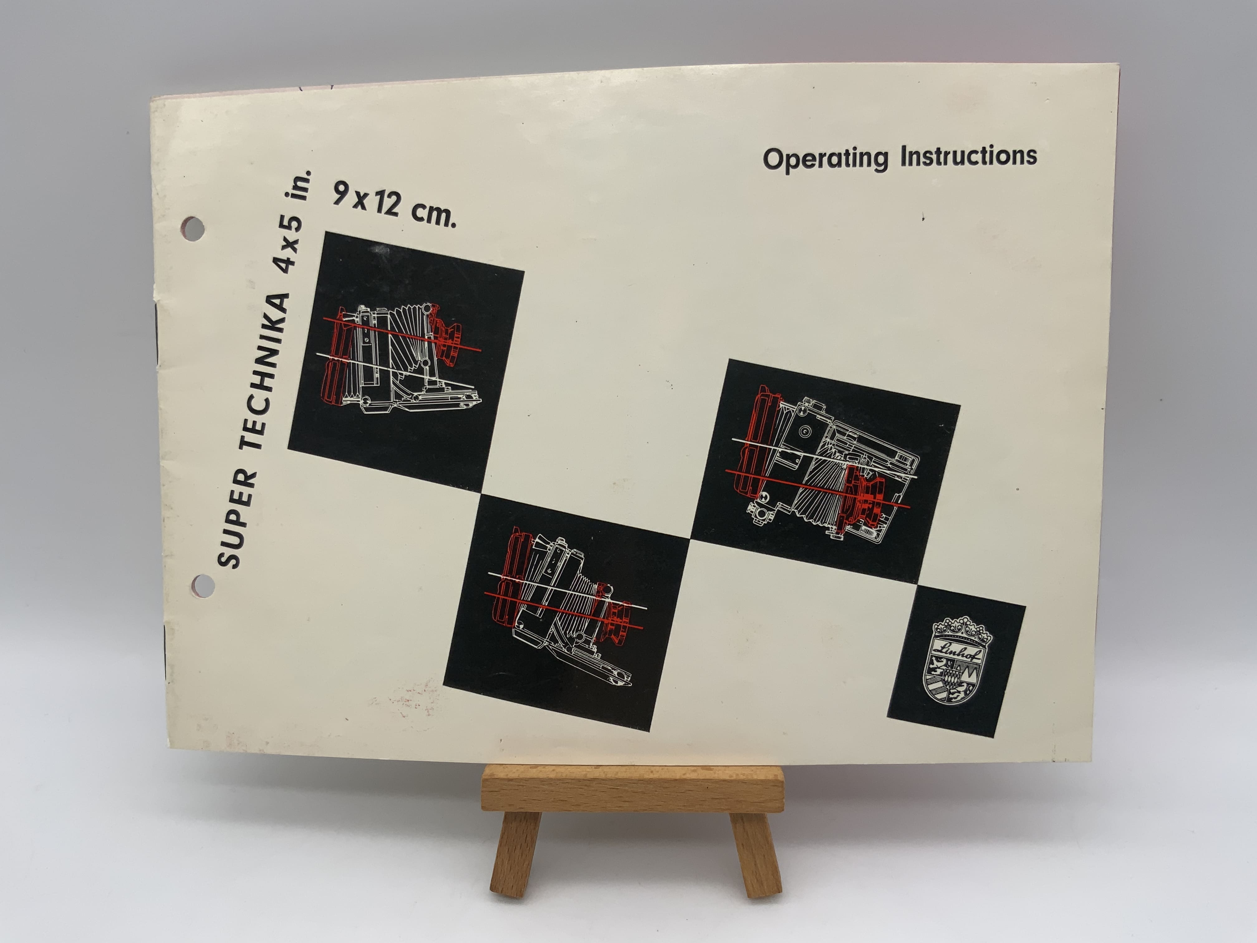Linhof Super Technika 4x5 in 9x12 cm Operating Instructions (English)