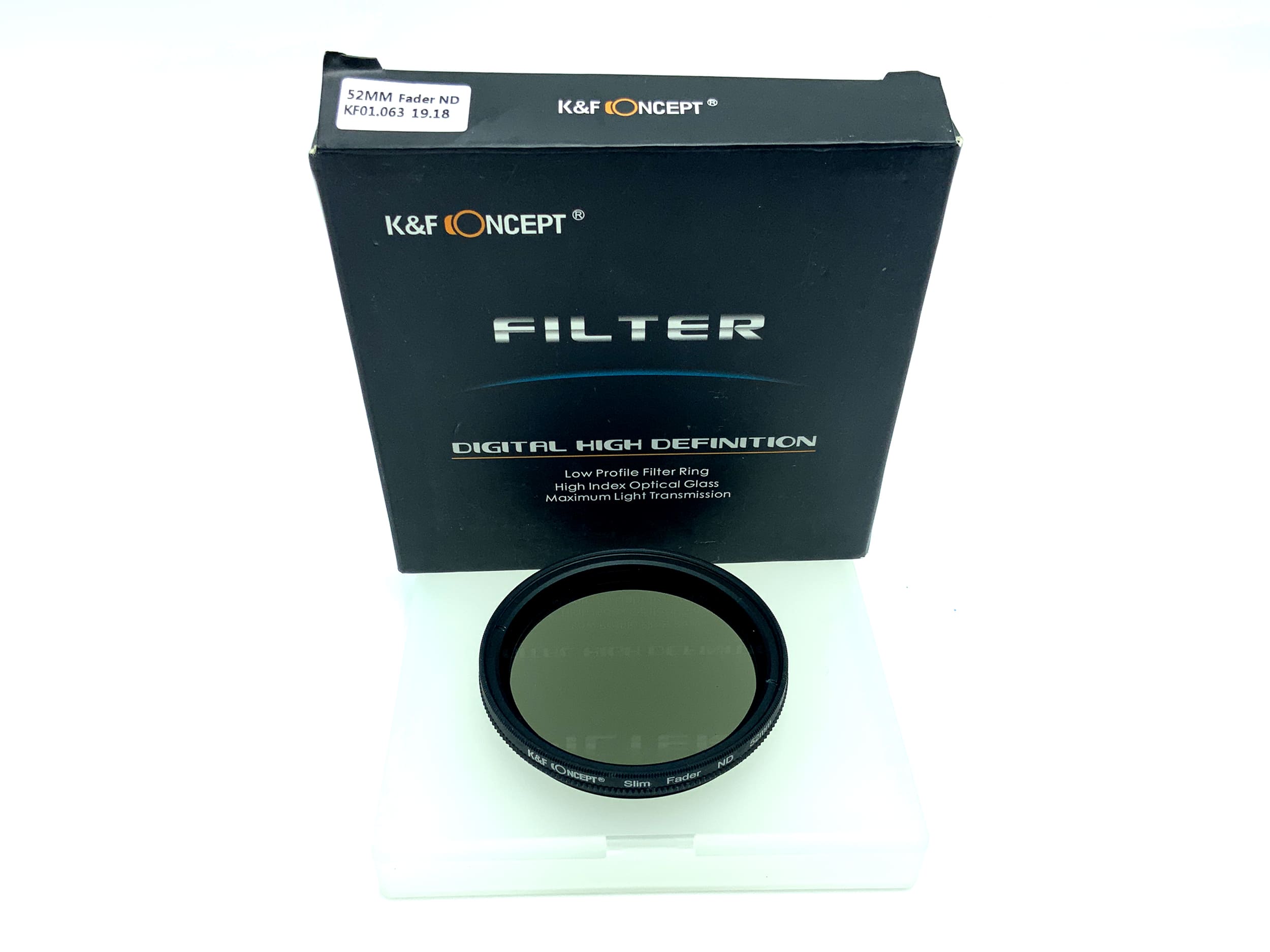 K&F Concept Graufilter Slim Fader ND in OVP Filter 52mm Kreisförmig