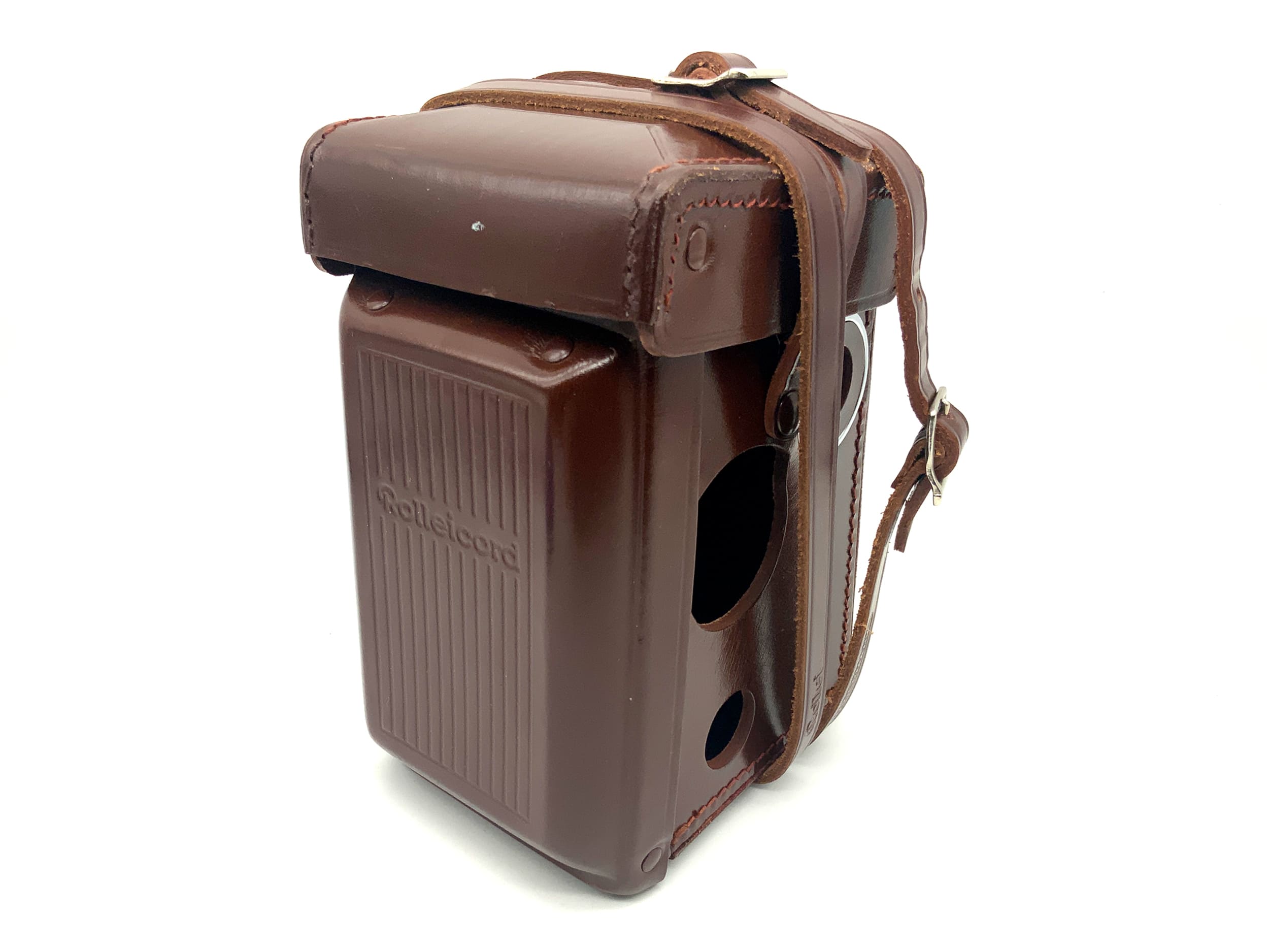 Rollei Rolleicord VB brown leather camera bag, photo bag, camera bag