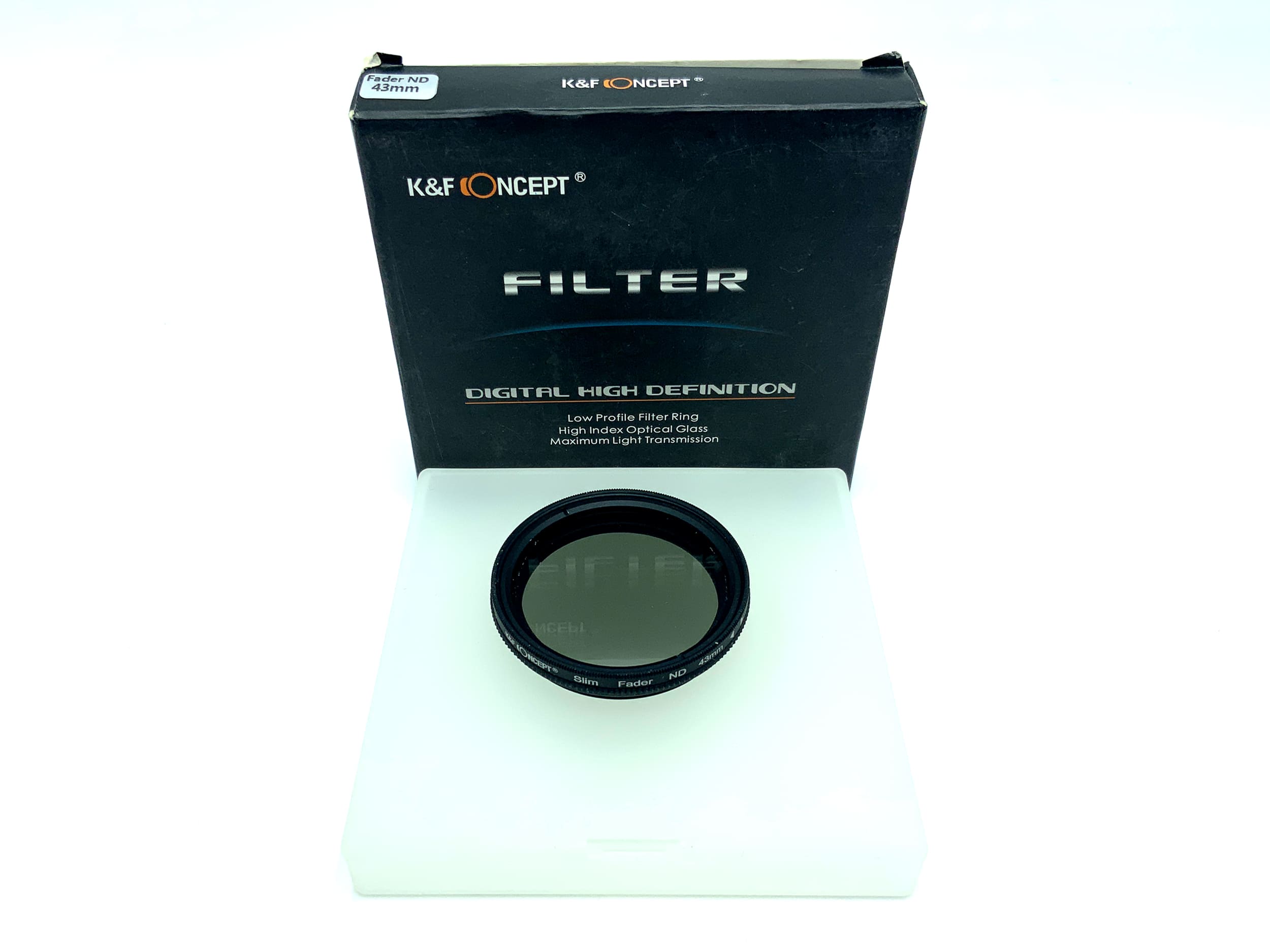 K&F Concept Graufilter Slim Fader ND in OVP Filter 43mm Kreisförmig