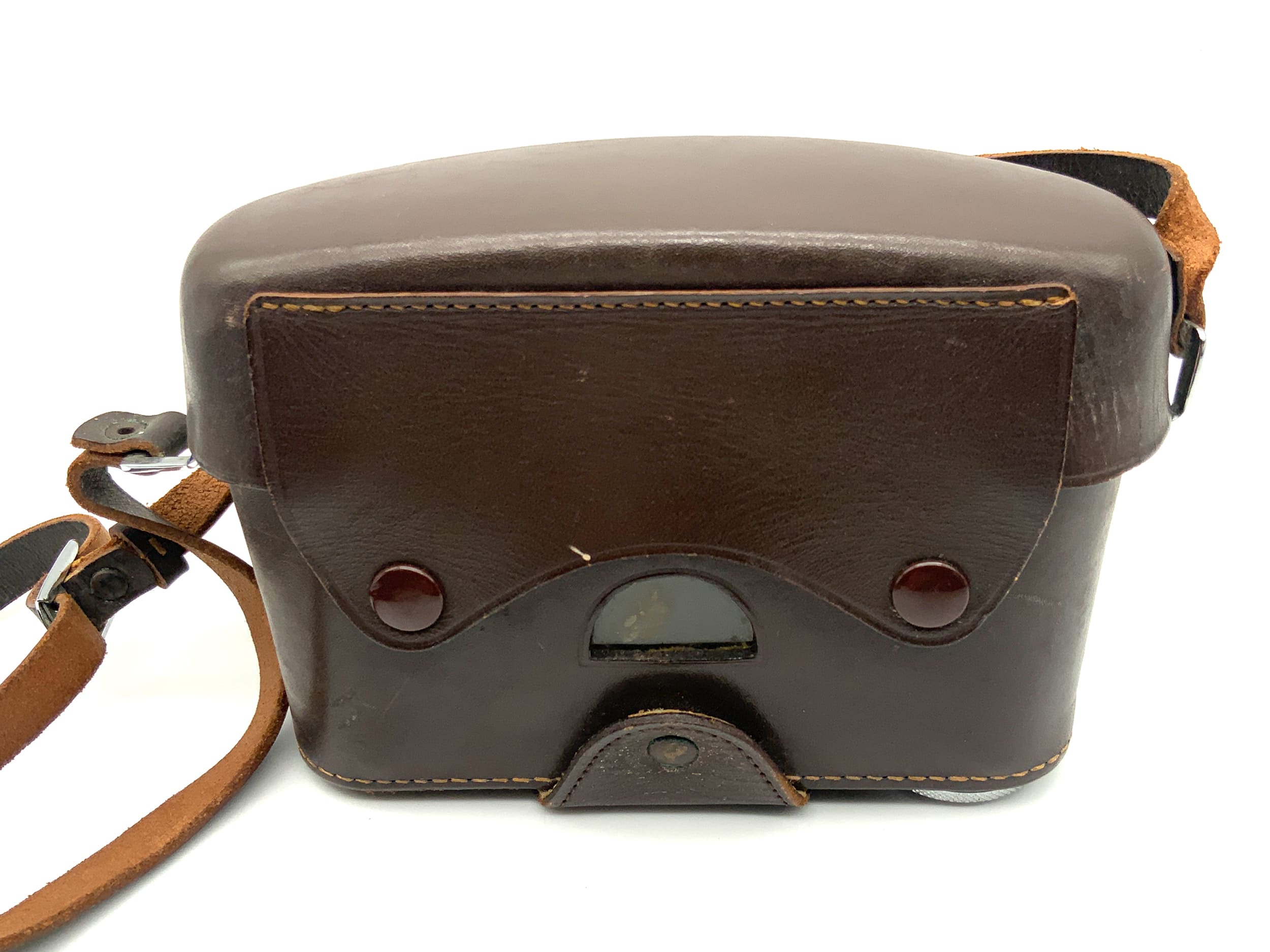 Leica IIIG ready case, brown leather camera bag