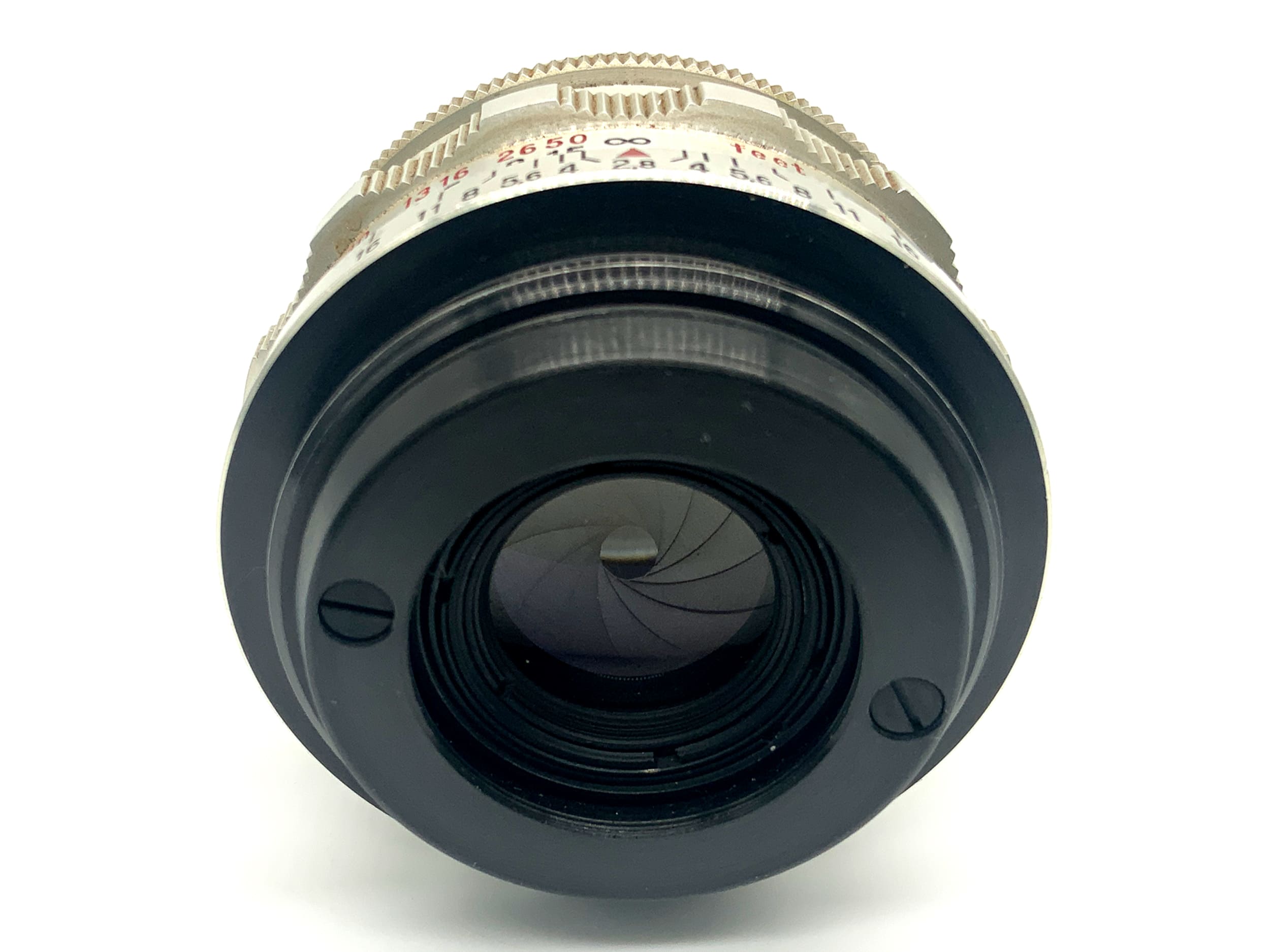 Carl Zeiss Jena Tessar Q1 compact 12 Blades red T 50mm 1:2.8 (M42) Pilz!