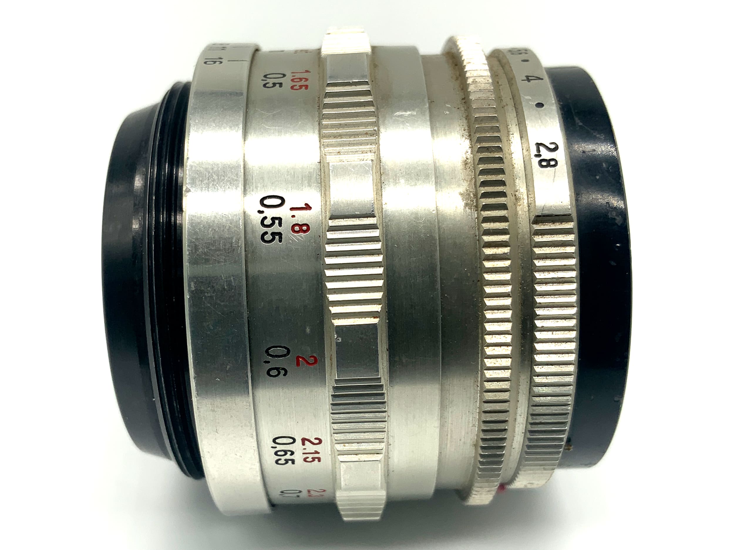 Carl Zeiss Jena Tessar Q1 compact 12 Blades red T 50mm 1:2.8 (M42) Pilz!