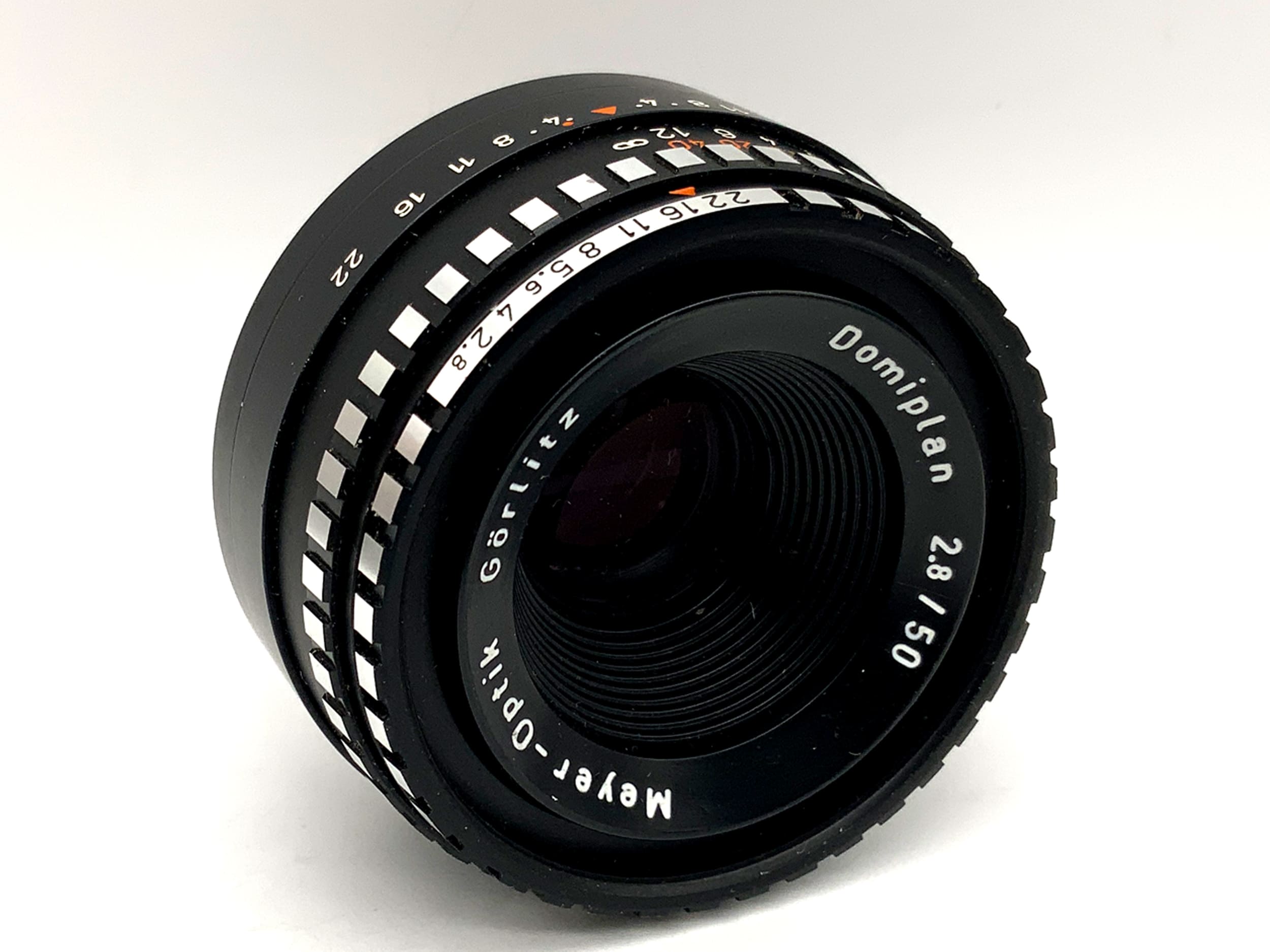 Meyer-Optik Görlitz 50mm 1:2.8 lens Domiplan Zebra prime lens (M42)