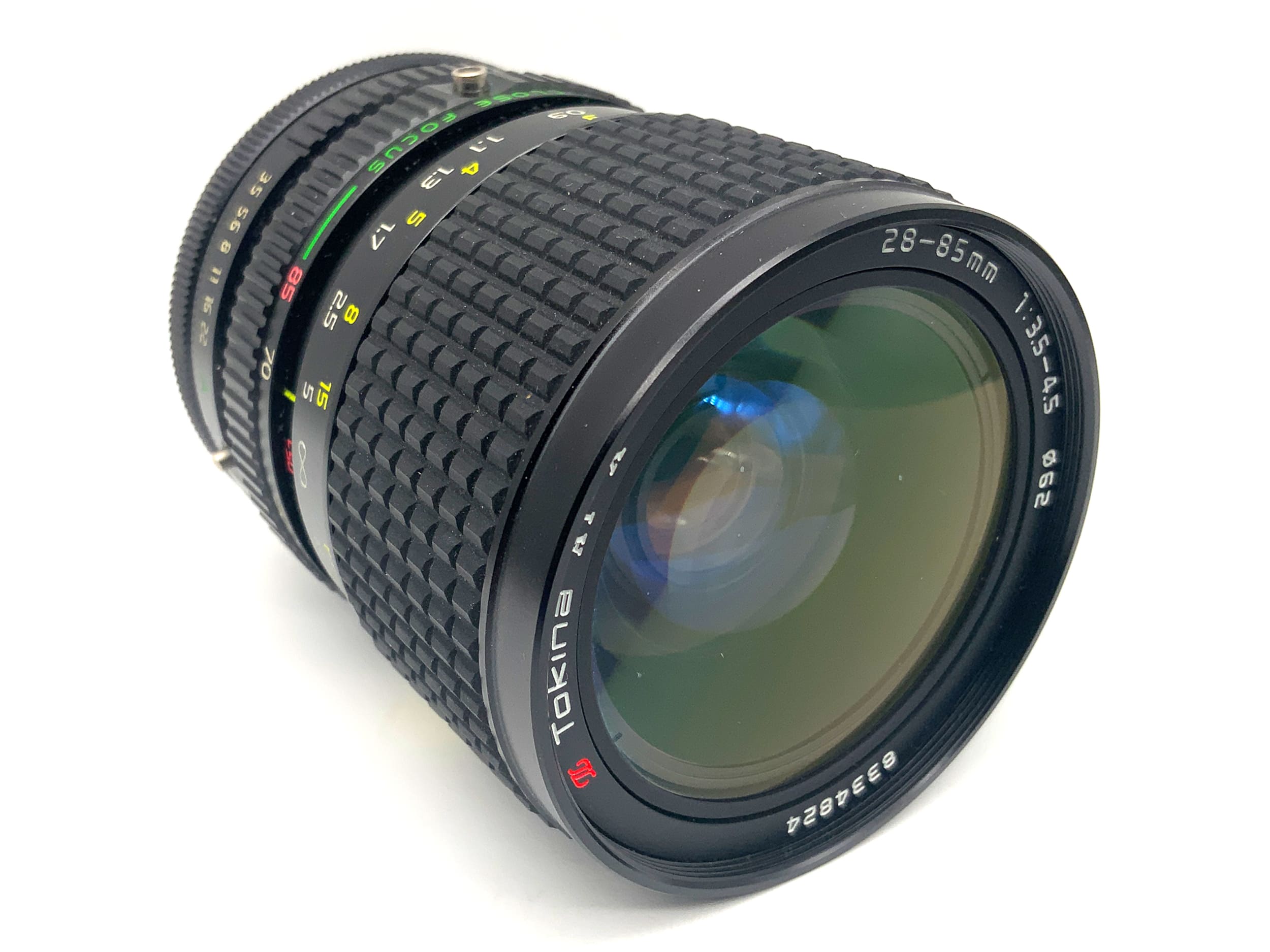 Tokina 28-85mm 1:3.5-4.5 lens AT-X zoom lens (Canon FD)