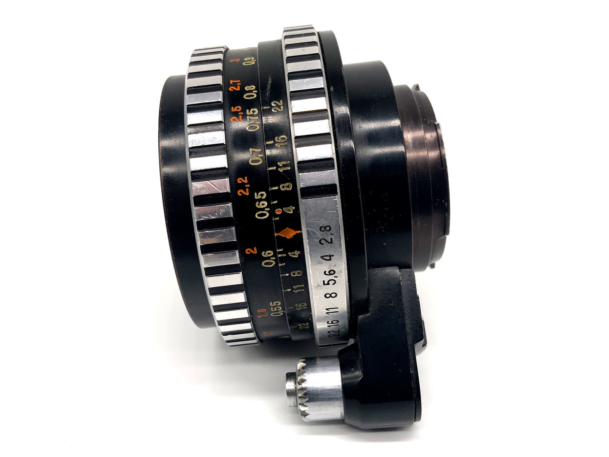 Carl Zeiss Jena Q1 Tessar 50mm 1:2.8 Objektiv Zebra Festbrennweite (EXA)