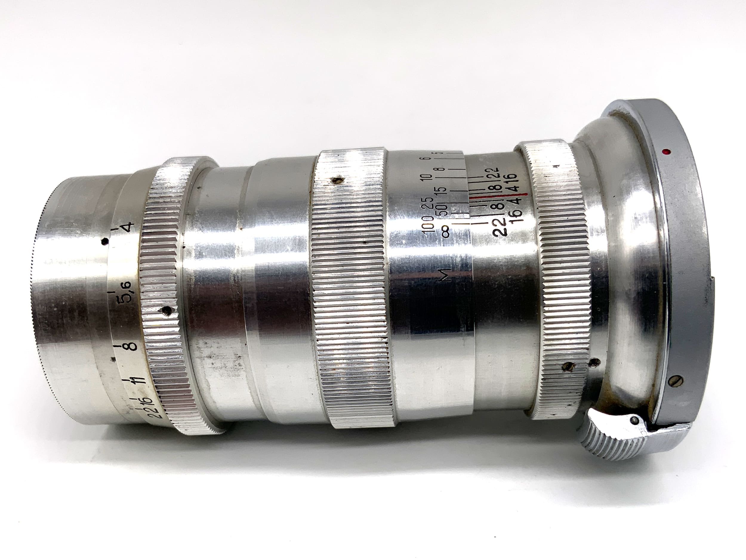 KMZ Jupiter-11 red P 135mm 1:4 Objektiv Festbrennweite (Contax RF)