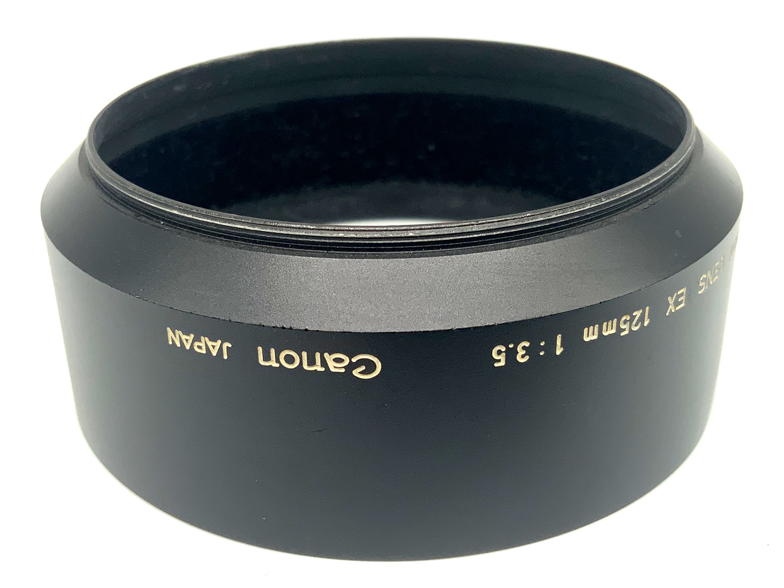 Canon Lens EX 125mm 1:3.5 Gegenlichtblende 72mm Metall lenshood Sonnenblende