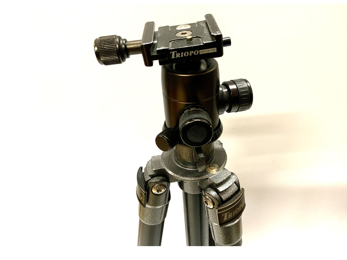 Tripo MX-1227 tripod black with Tripo B-2 tripod head and GS-13-15 photo tripod