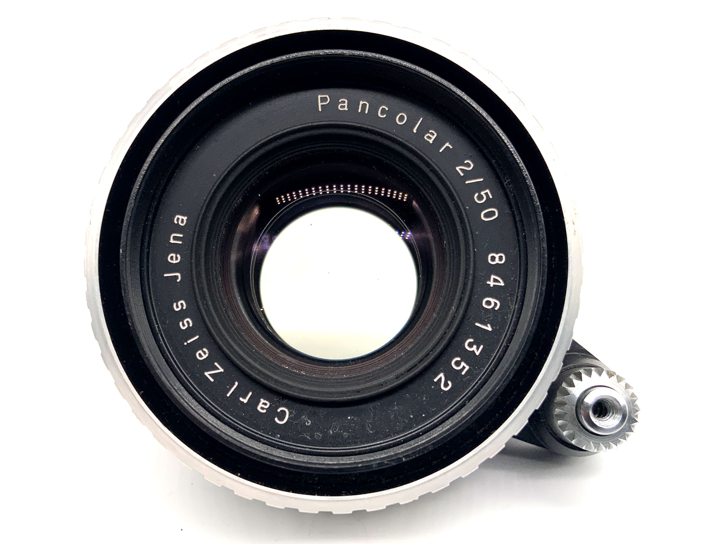Carl Zeiss Jena Pancolar 50mm 1:2 Objektiv Zebra Festbrennweite (EXA)