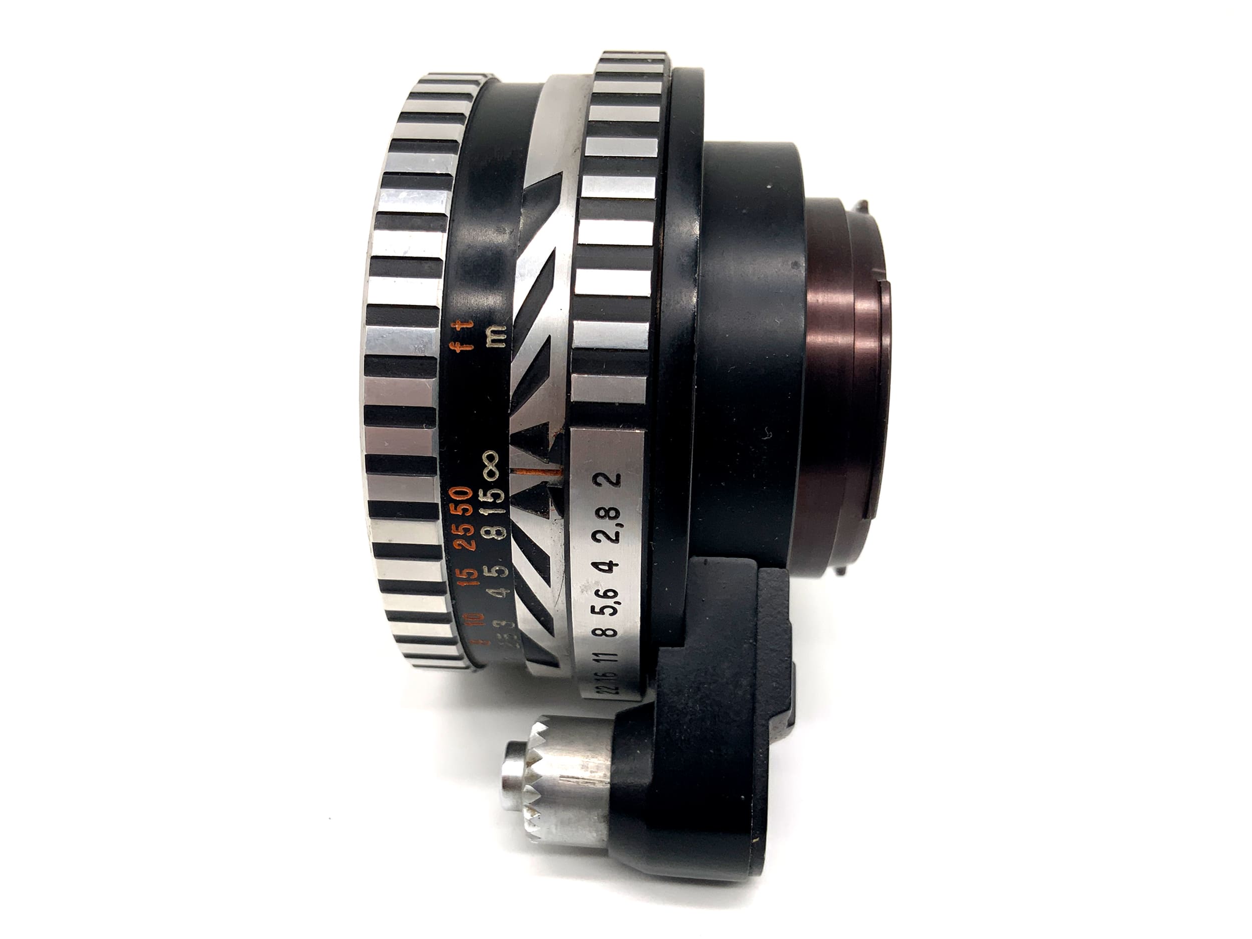 Carl Zeiss Jena Pancolar 50mm 1:2 Objektiv Zebra Festbrennweite (EXA)