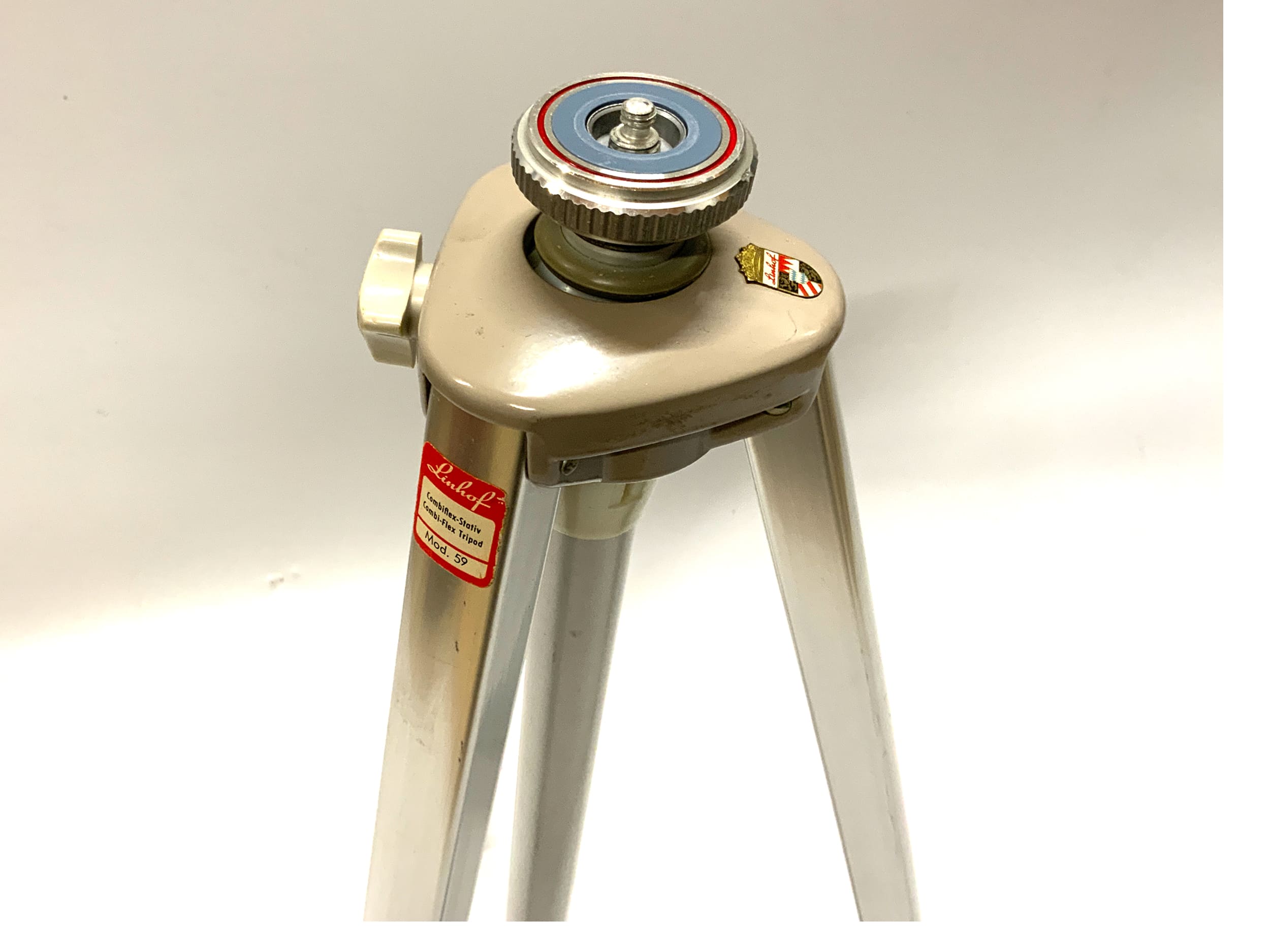 Linhof Mod. 59 Tripod Silver Combiflex Tripod Aluminum Tripod Tripod Photo Tripod