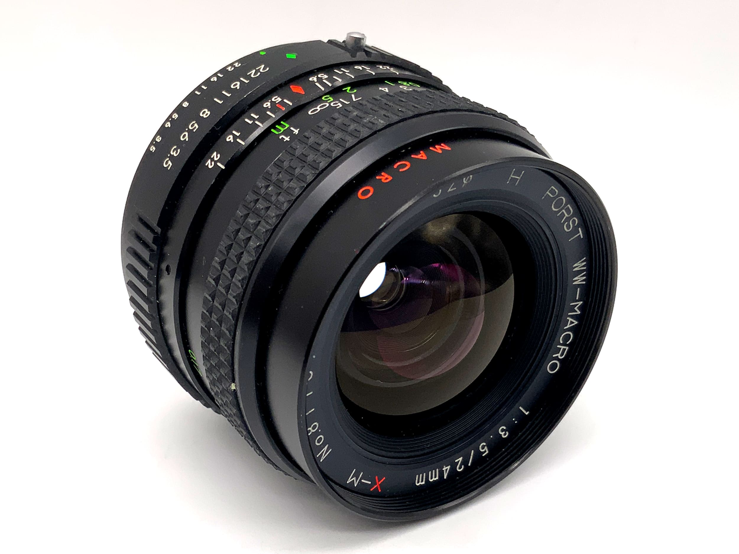 Porst 24mm 1:3.5 lens GMC H WW-Macro XM prime lens (Fujica X)