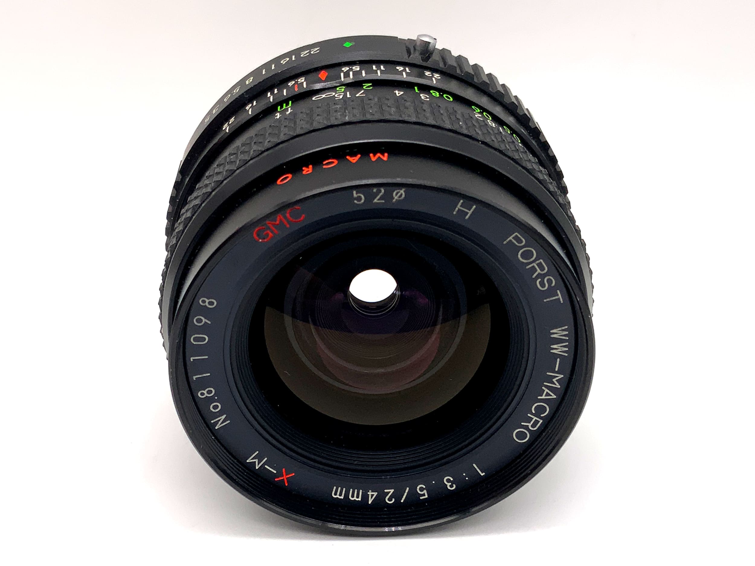 Porst 24mm 1:3.5 lens GMC H WW-Macro XM prime lens (Fujica X)