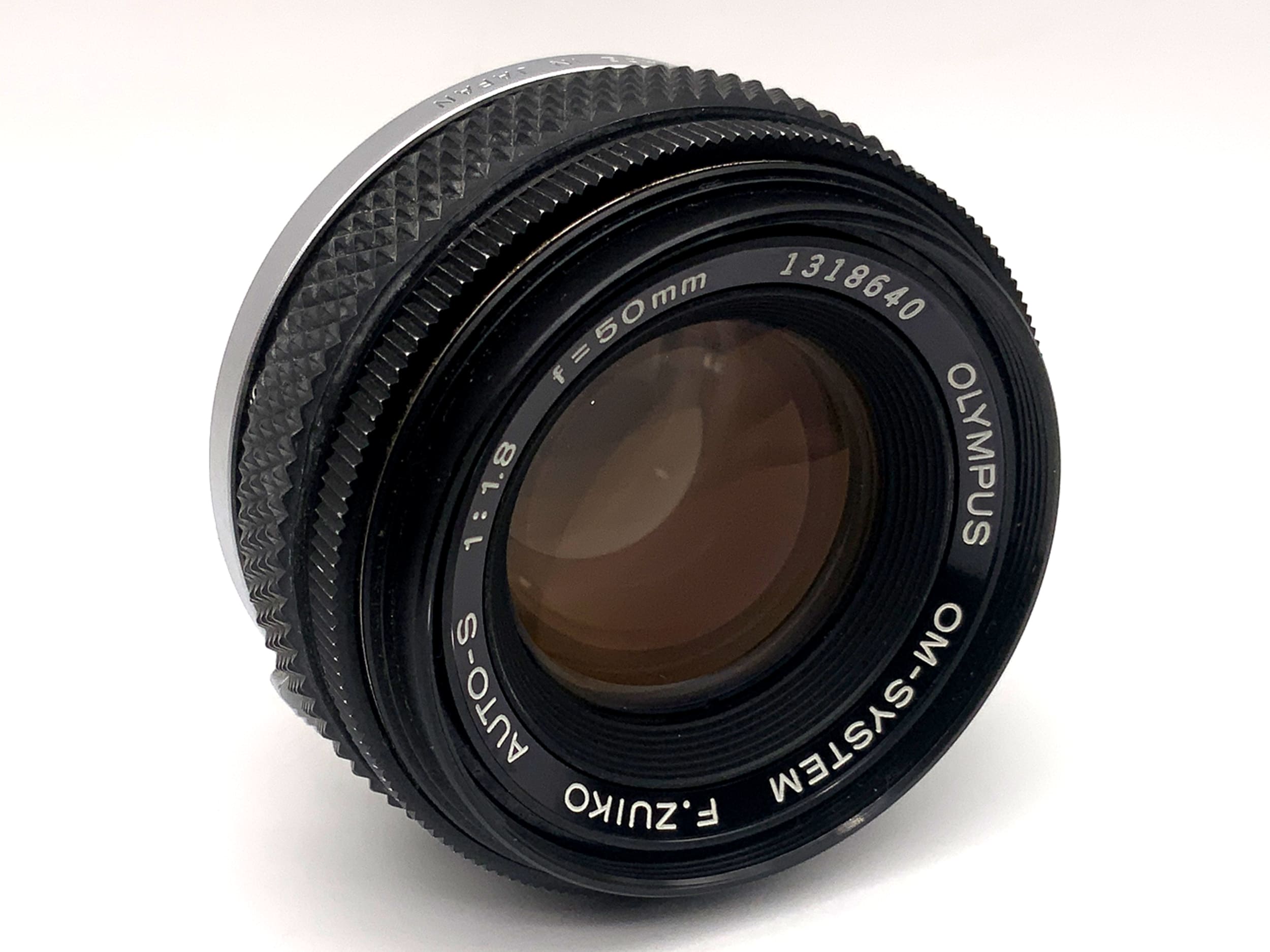 Olympus 50mm 1:1.8 lens OM-System F.Zuiko Auto-S prime lens (Nikon F)