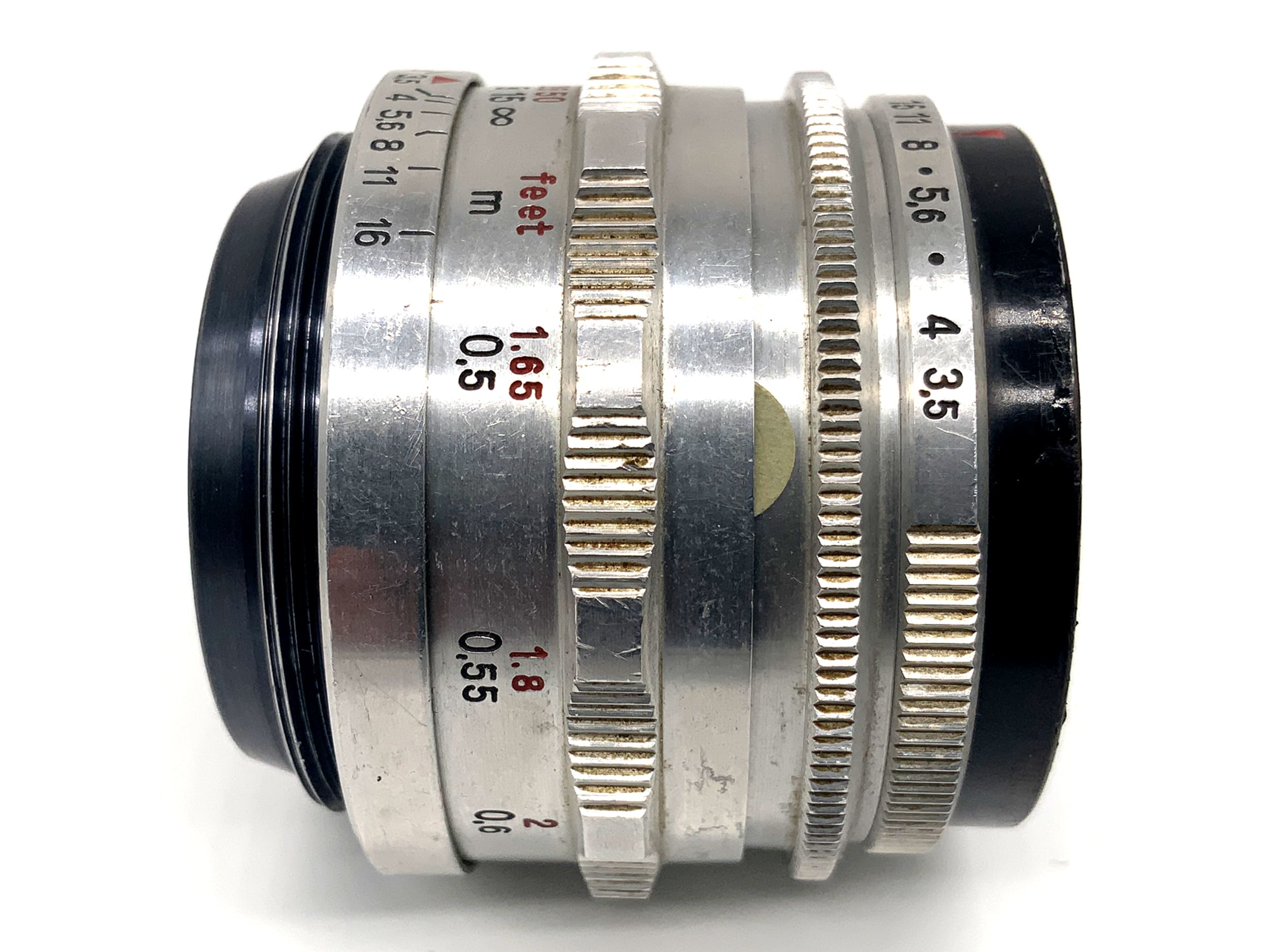Carl Zeiss Jena Tessar Q1 compact 12 Blades red T 50mm 1:3.5 Objektiv (M42)