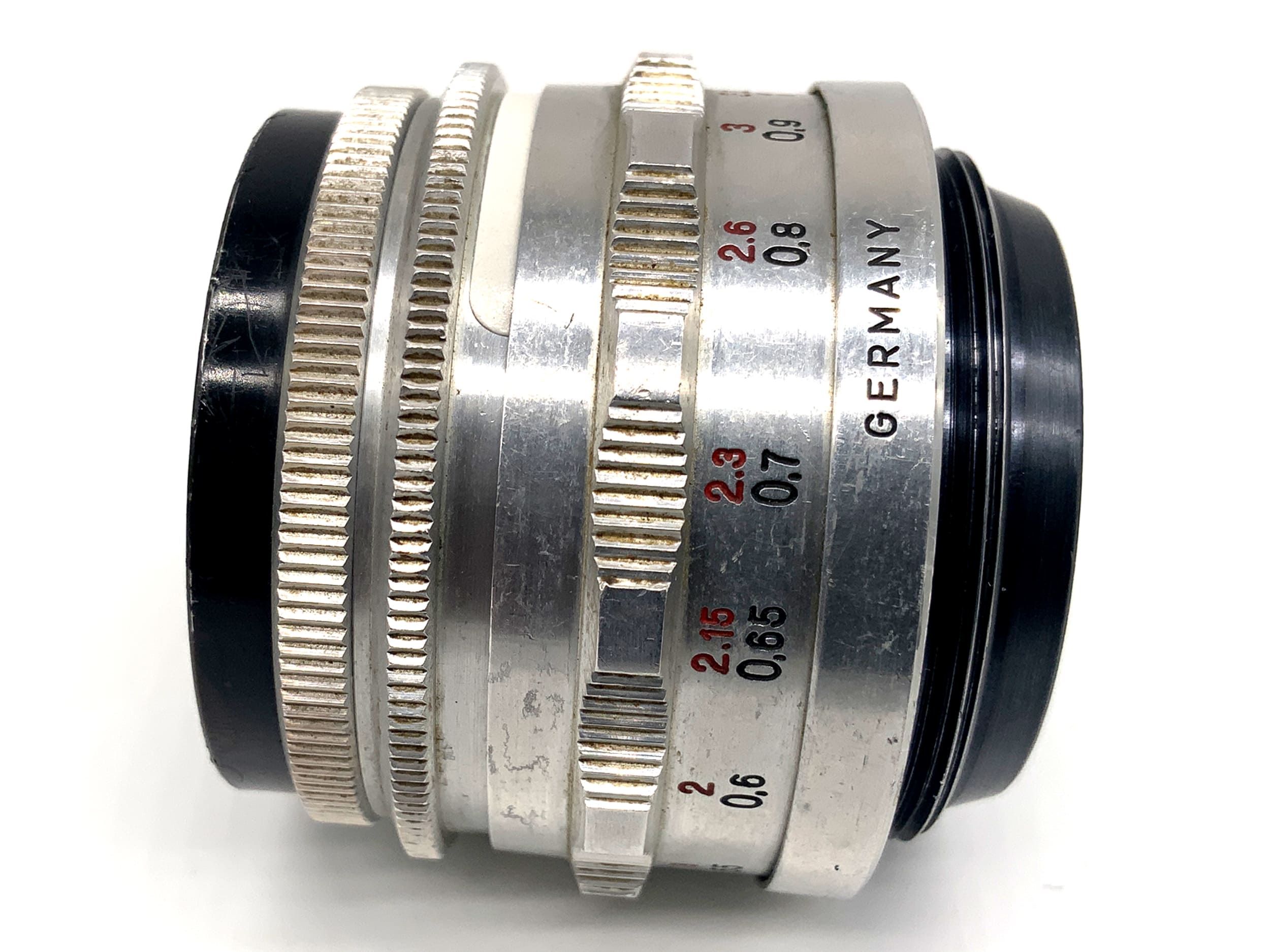 Carl Zeiss Jena Tessar Q1 compact 12 Blades red T 50mm 1:3.5 Objektiv (M42)