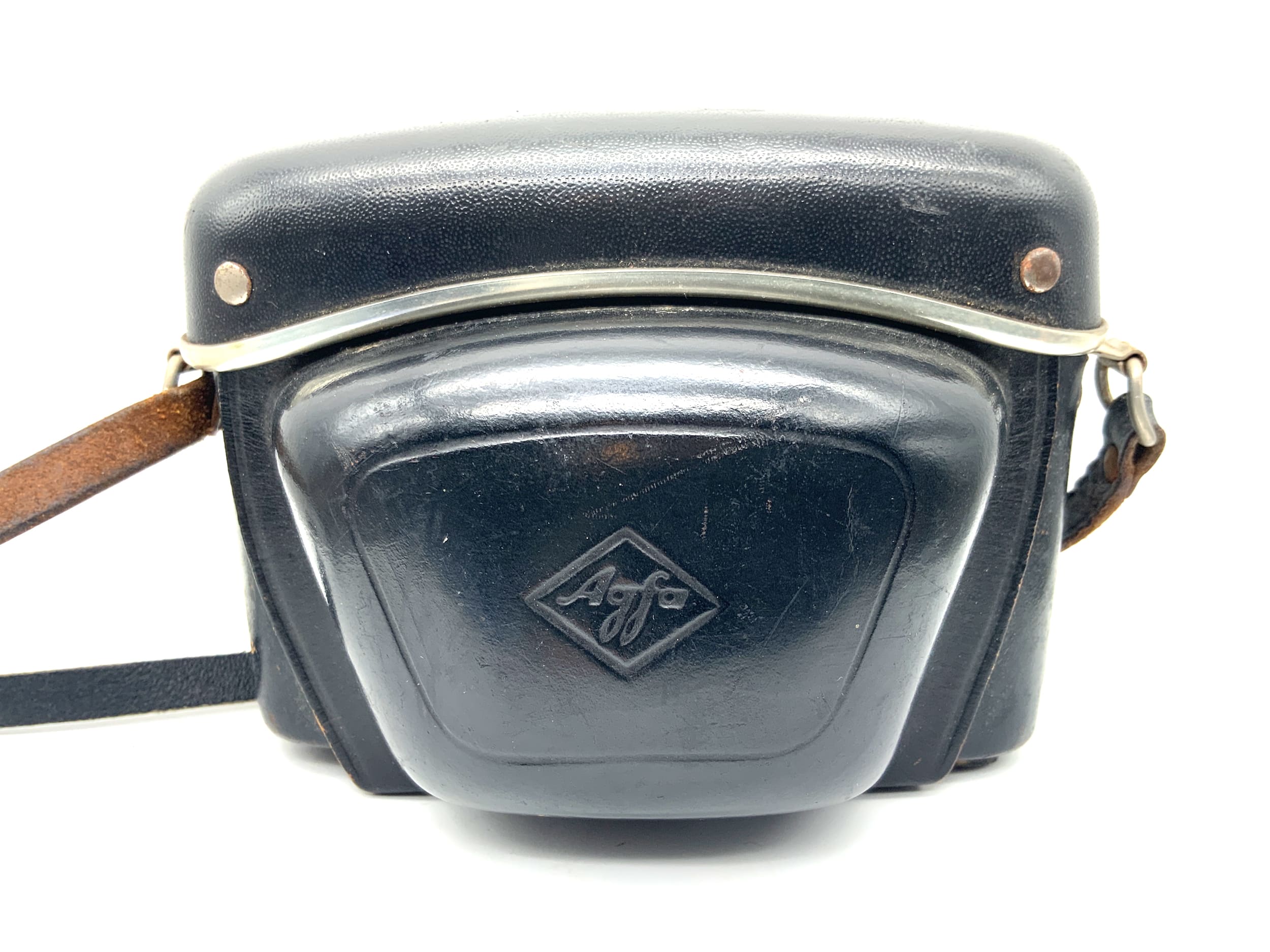 Agfa 6114 Ready Case, Black Leather, Camera Bag