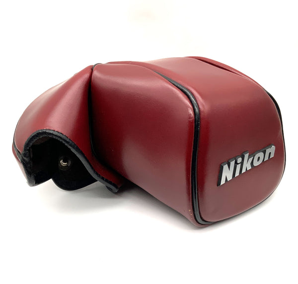 Nikon CF-22 ready case, red! TOP ONLY! Leather camera bag for F3 HP SLR