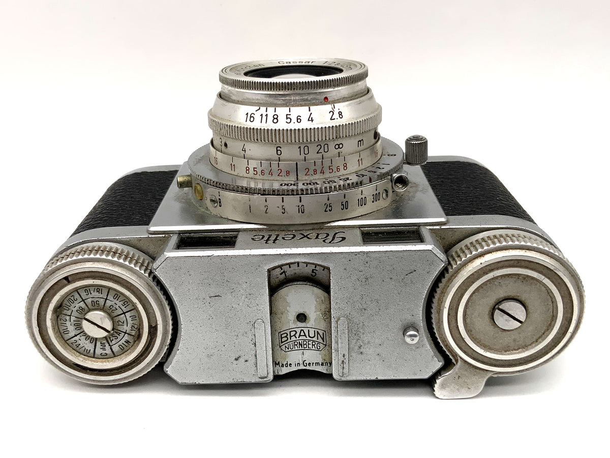 Braun Paxette viewfinder camera, Steinheil Cassar 1:2.8/45mm VL Prontor-S analog camera