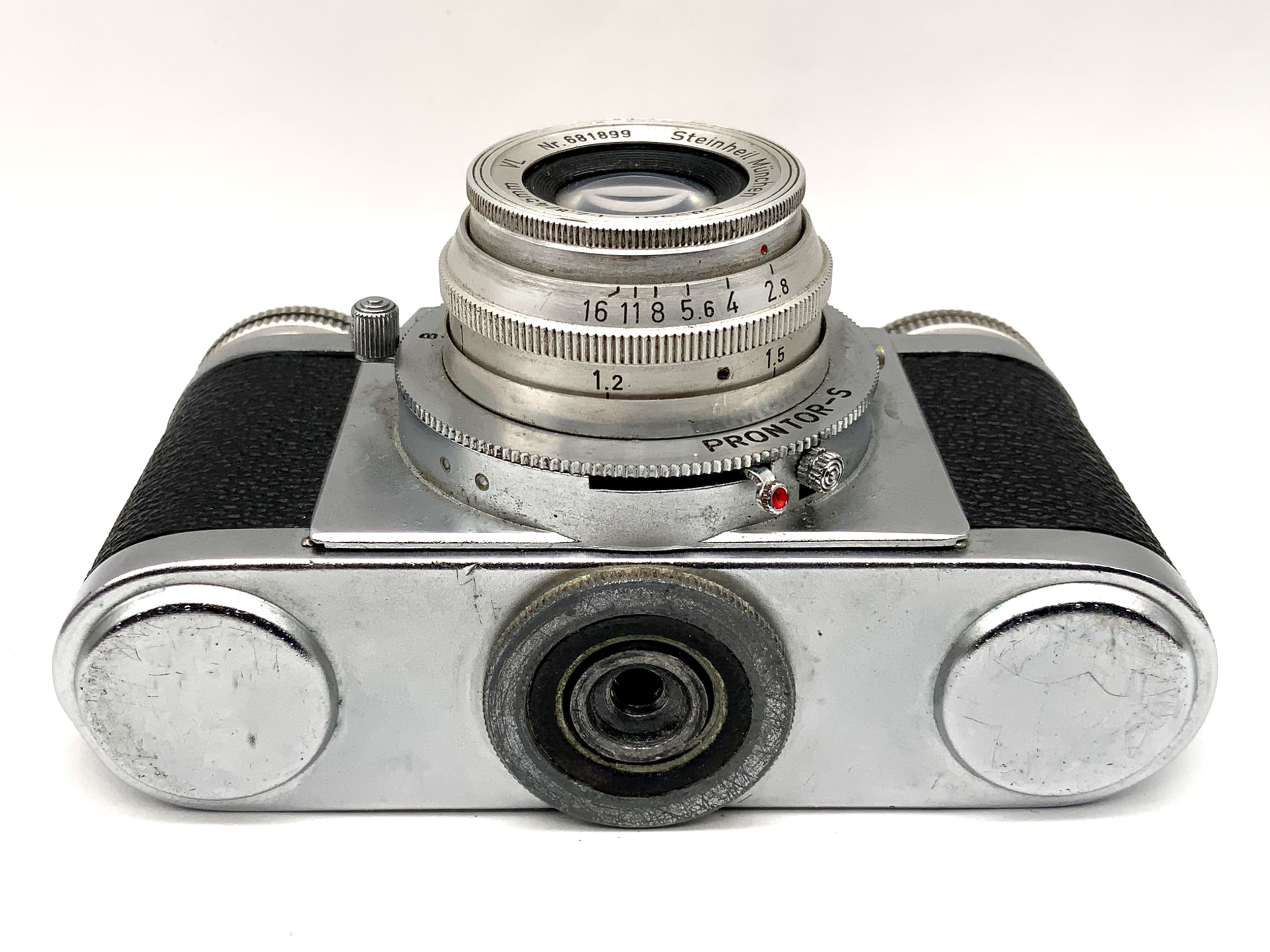 Braun Paxette viewfinder camera, Steinheil Cassar 1:2.8/45mm VL Prontor-S analog camera