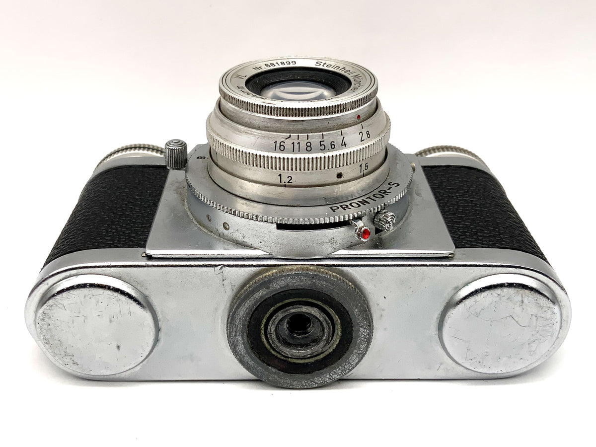 Braun Paxette viewfinder camera, Steinheil Cassar 1:2.8/45mm VL Prontor-S analog camera