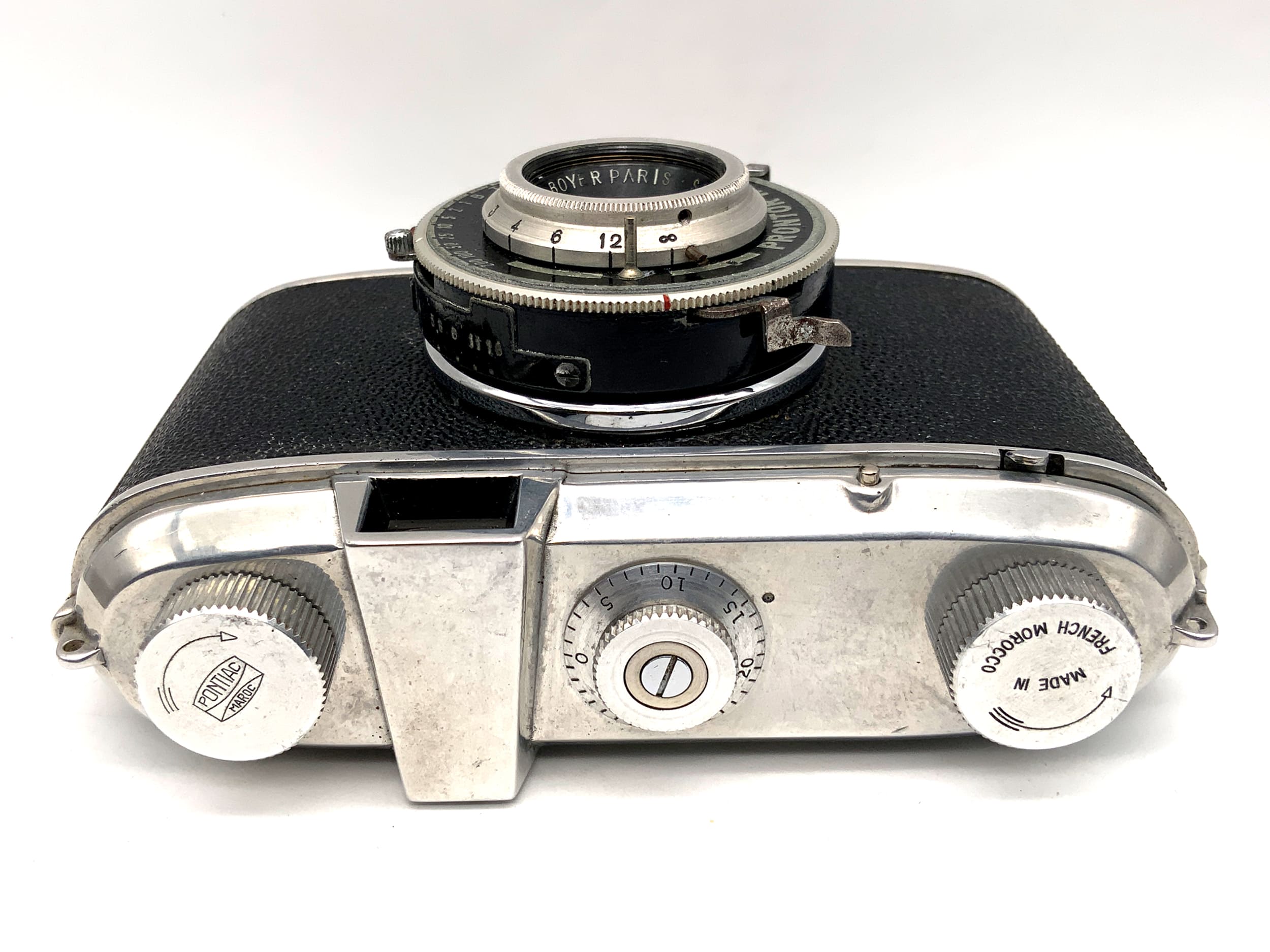 Pontiac Baby Lynx viewfinder camera with Boyer Paris Sapphire 1:3.5/50mm Prontor II