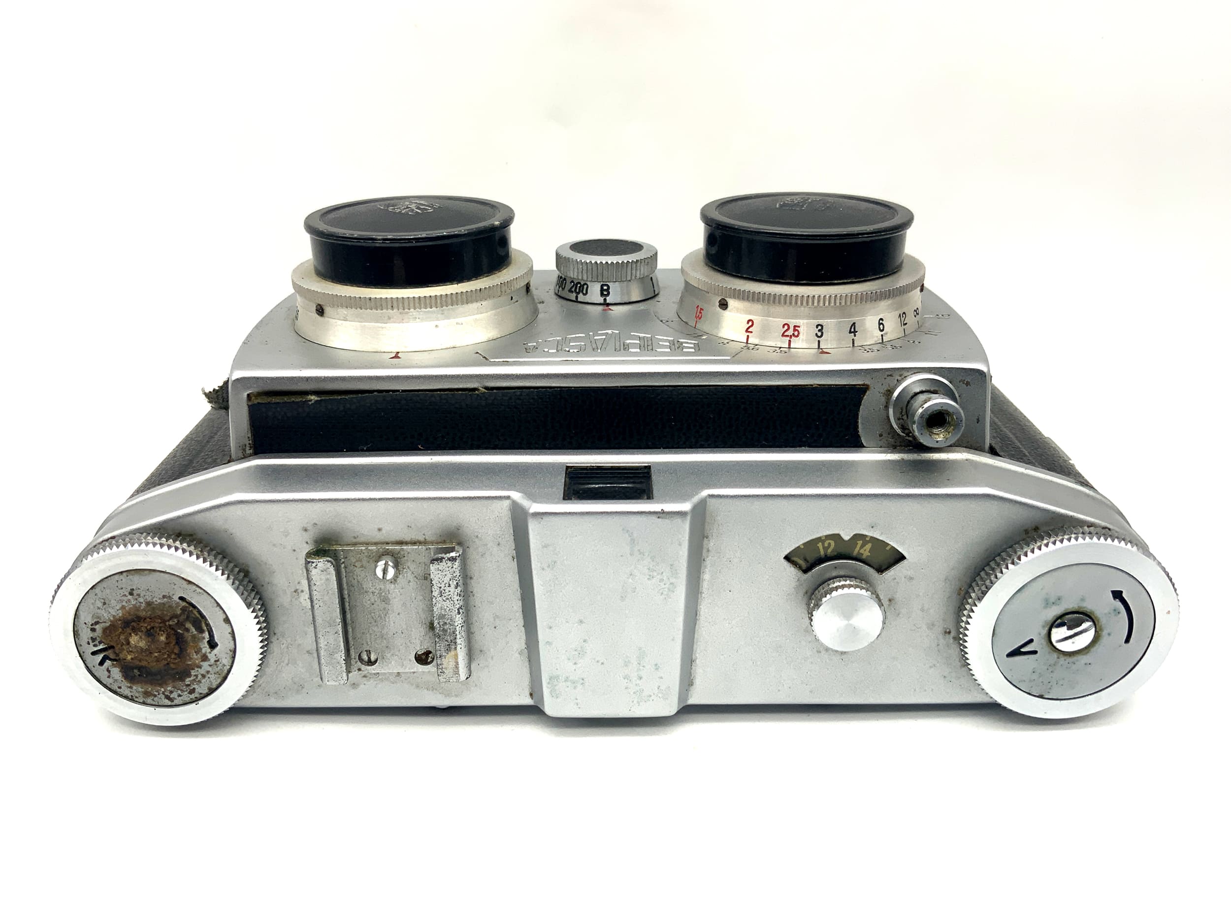 Belka Werk VEB Belplasca viewfinder camera with Carl Zeiss Jena Tessar 3.5/37.5mm lens