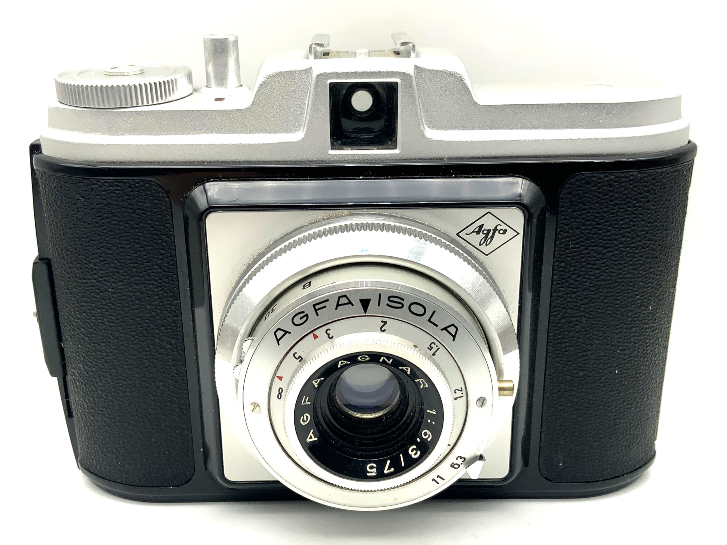 Agfa Isola viewfinder camera with Agnar 1:6.3/75mm compact camera analog camera