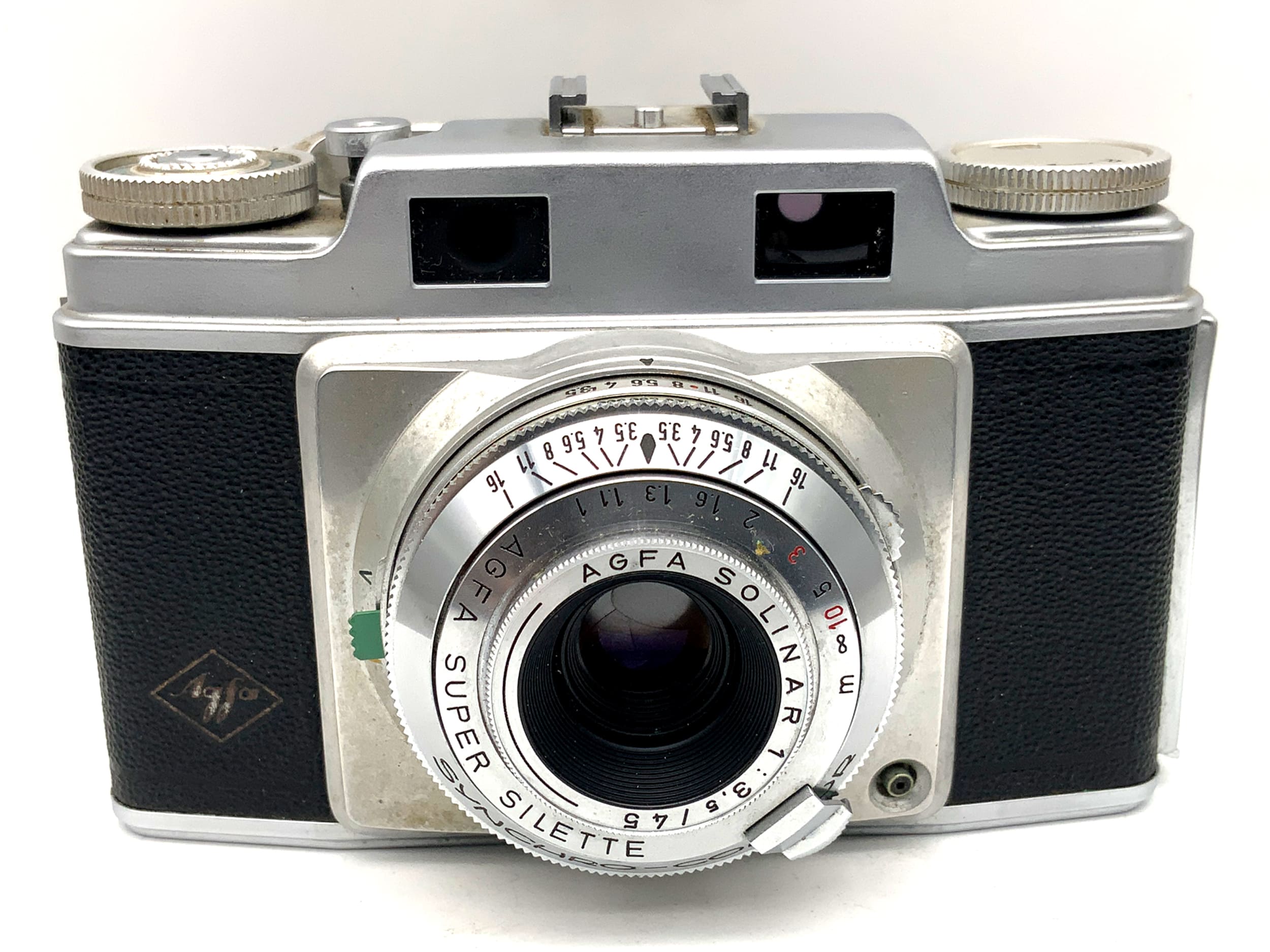 Agfa Super Silette viewfinder camera Solinar 1:3.5/45mm Synchro-Compur analog camera