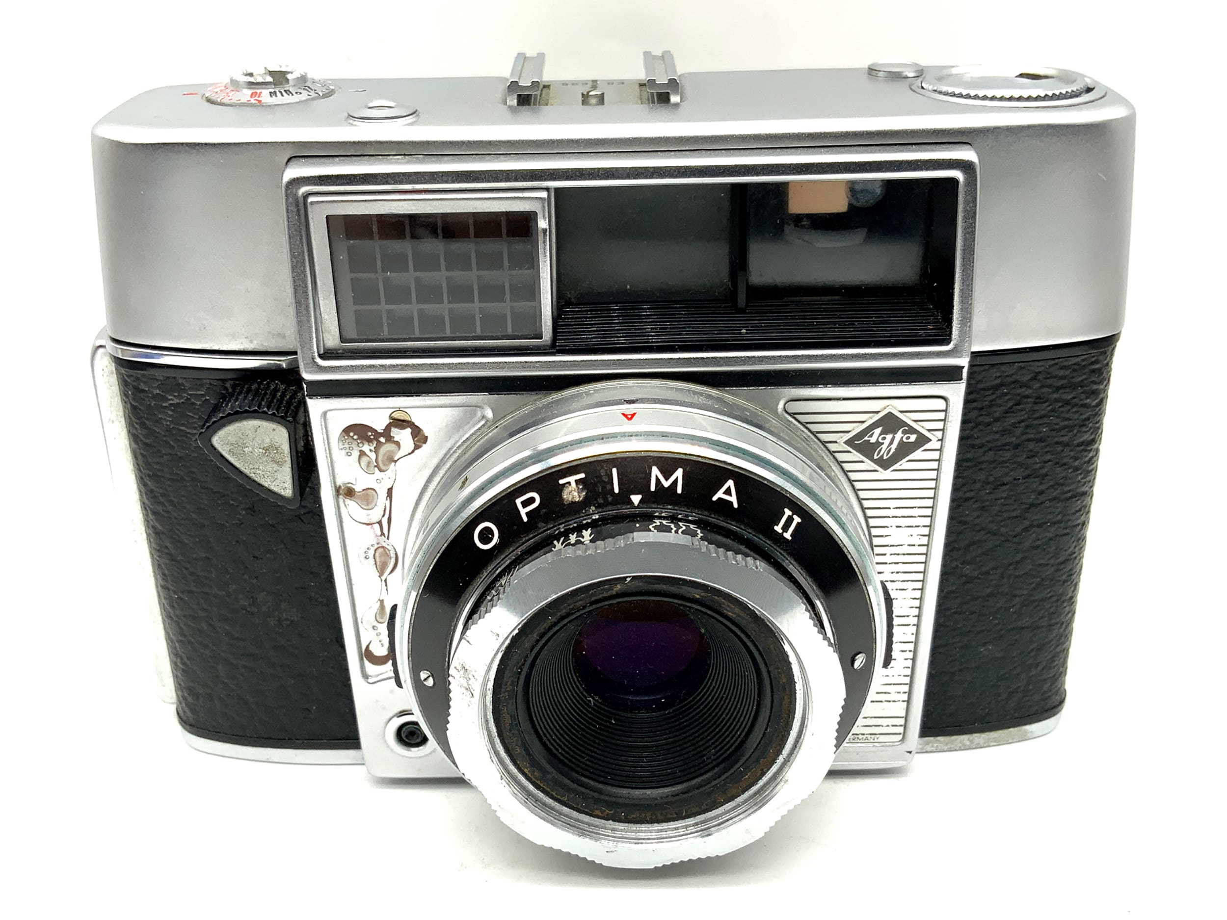 Agfa Optima II viewfinder camera with Color-Apotar 1:2.8/45mm Prontomator analog camera