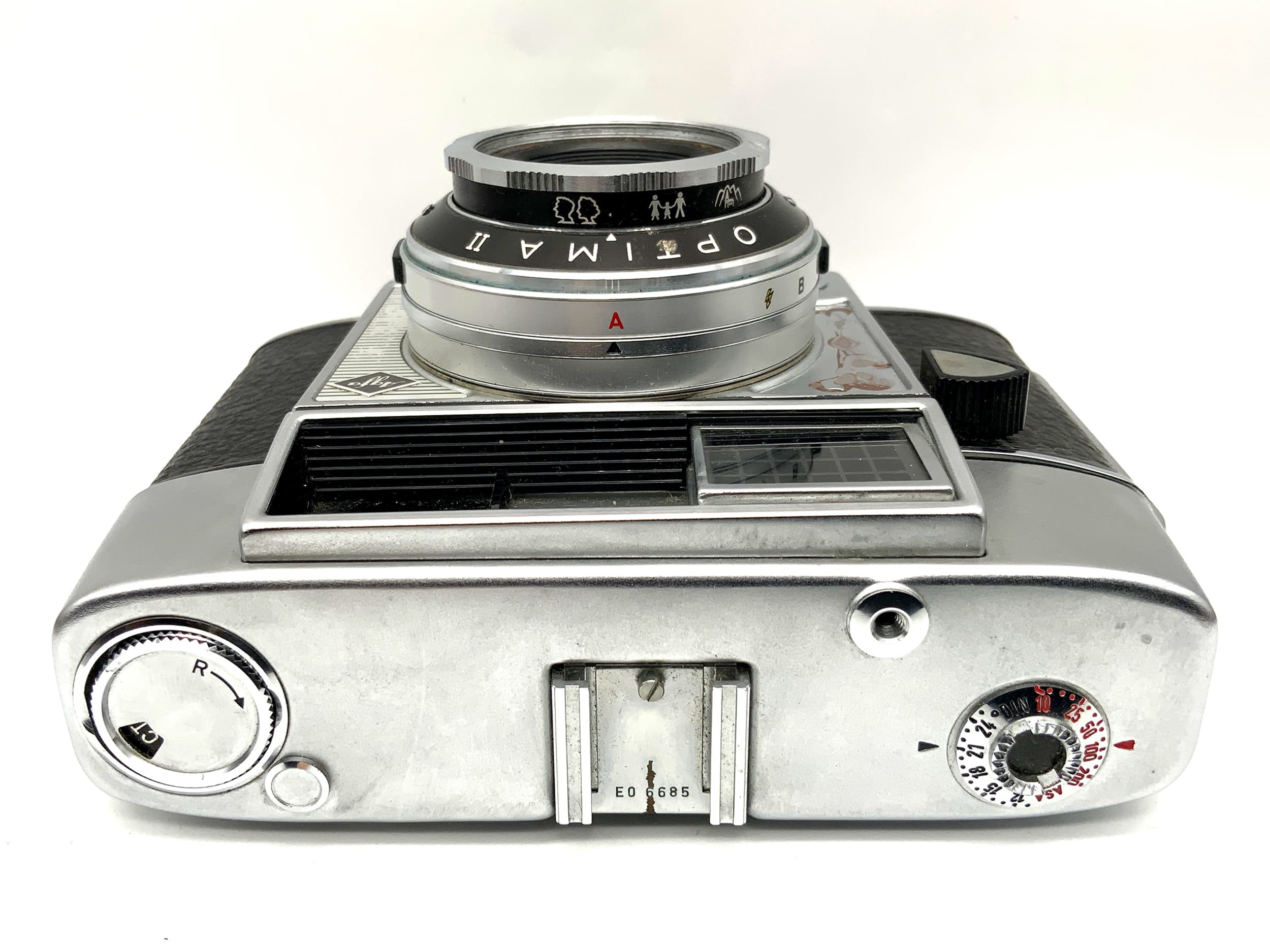 Agfa Optima II viewfinder camera with Color-Apotar 1:2.8/45mm Prontomator analog camera