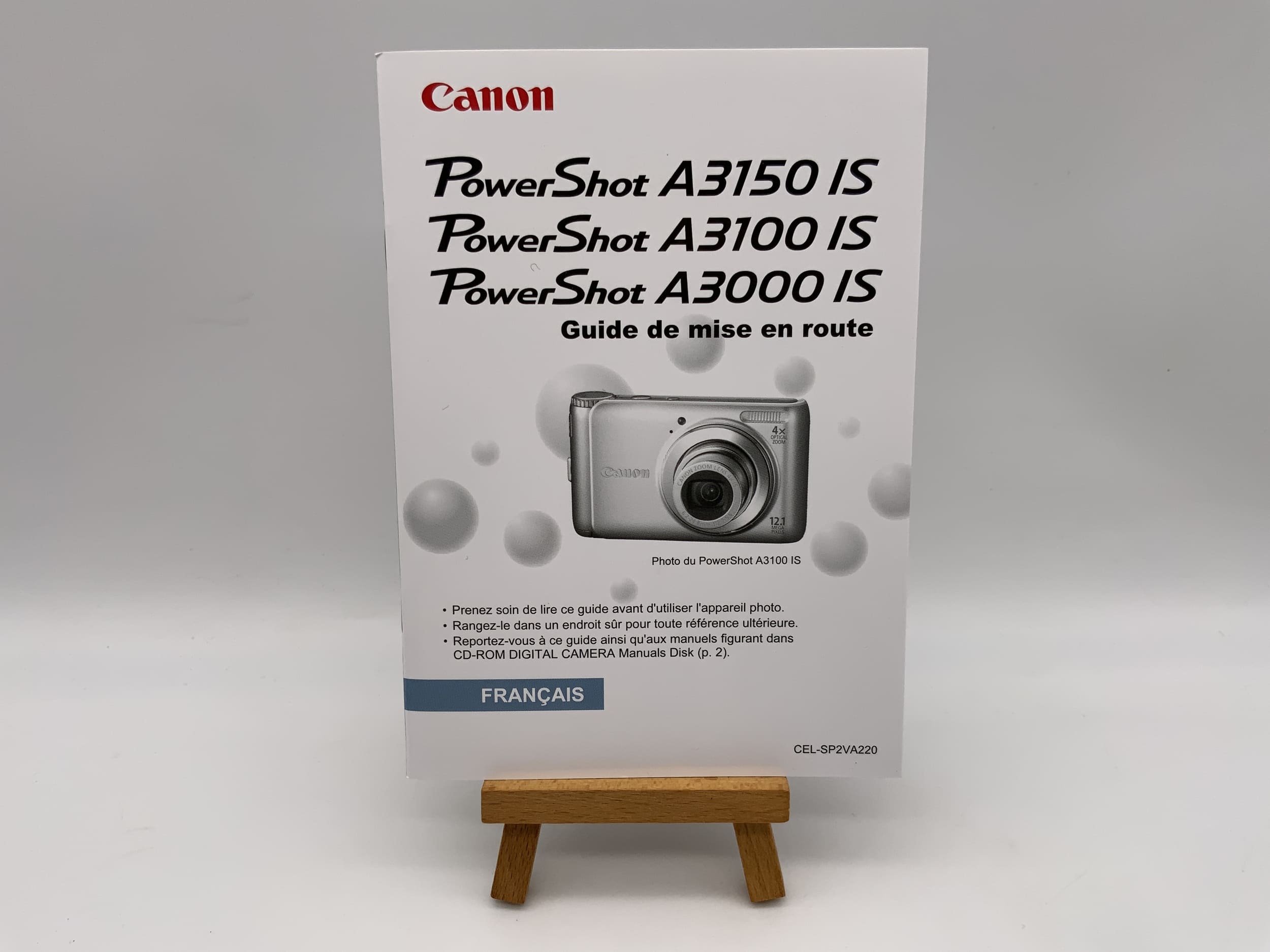 Canon PowerShot A3150 IS A3100 IS / A3000 IS User Manual (French)