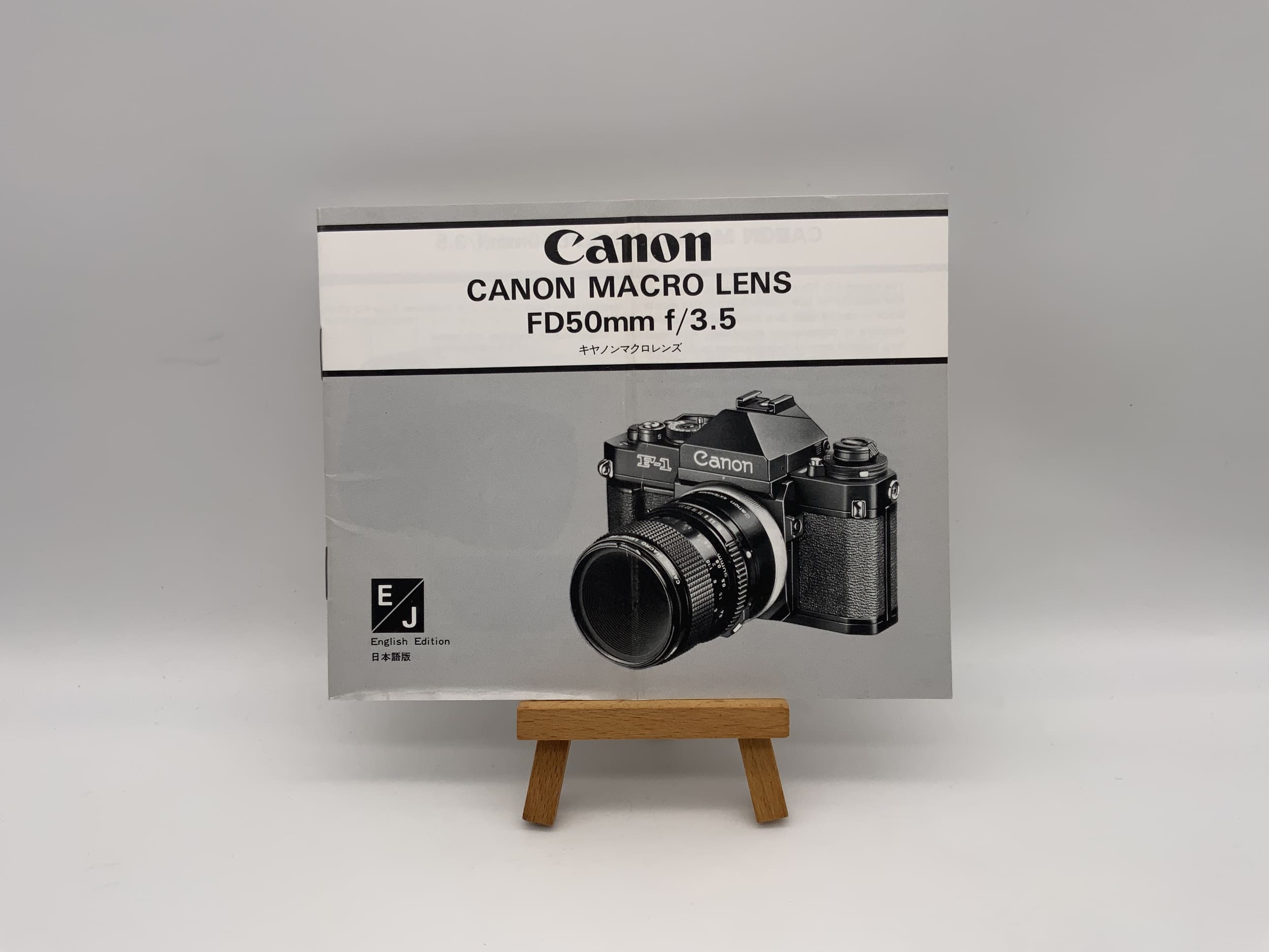 Canon Macro Lens FD 50mm f/3.5 User Manual (English)