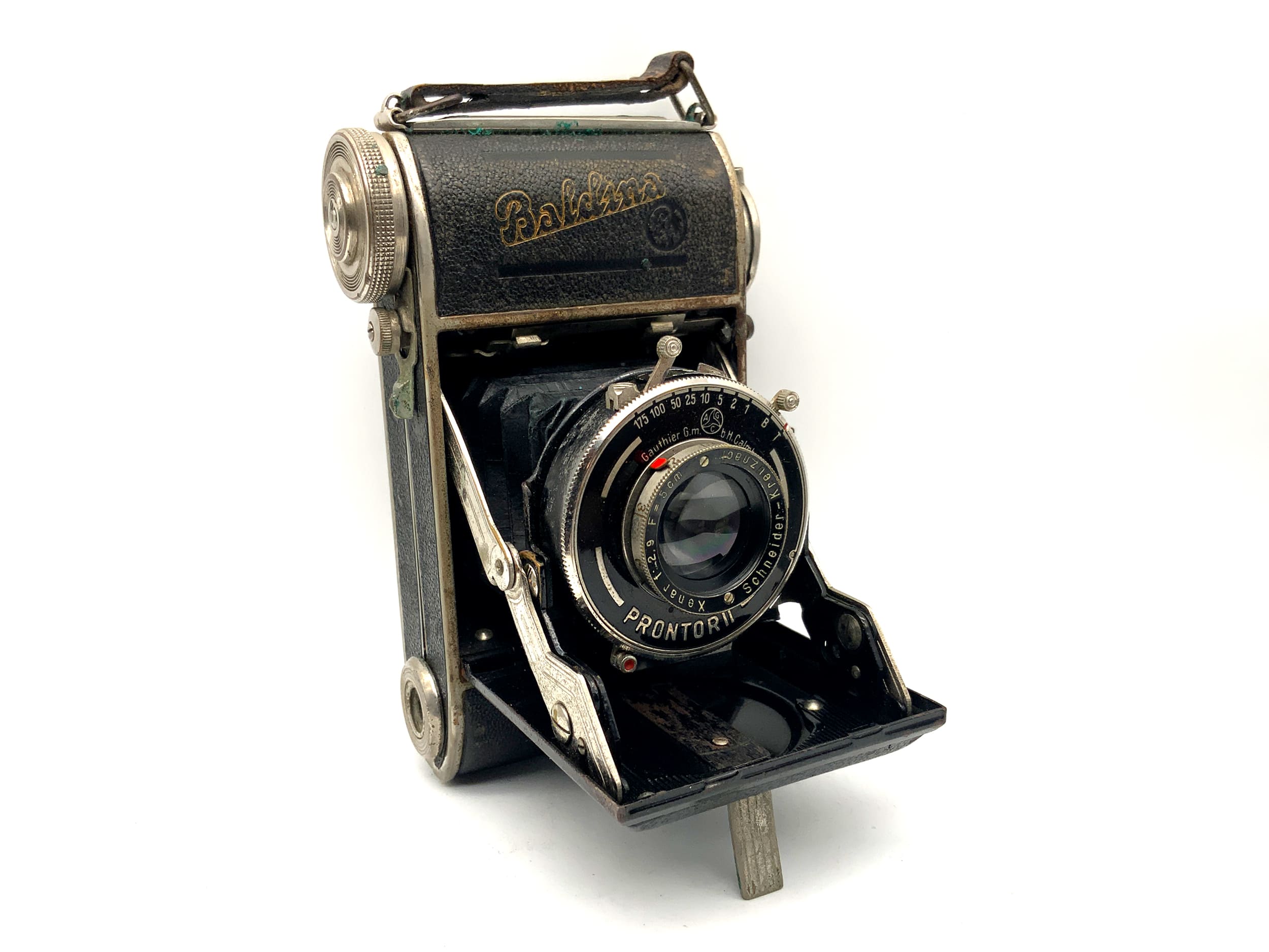 Balda Baldina folding camera with Schneider Kreuznach Xenar 5cm 1:2.9 Prontor II